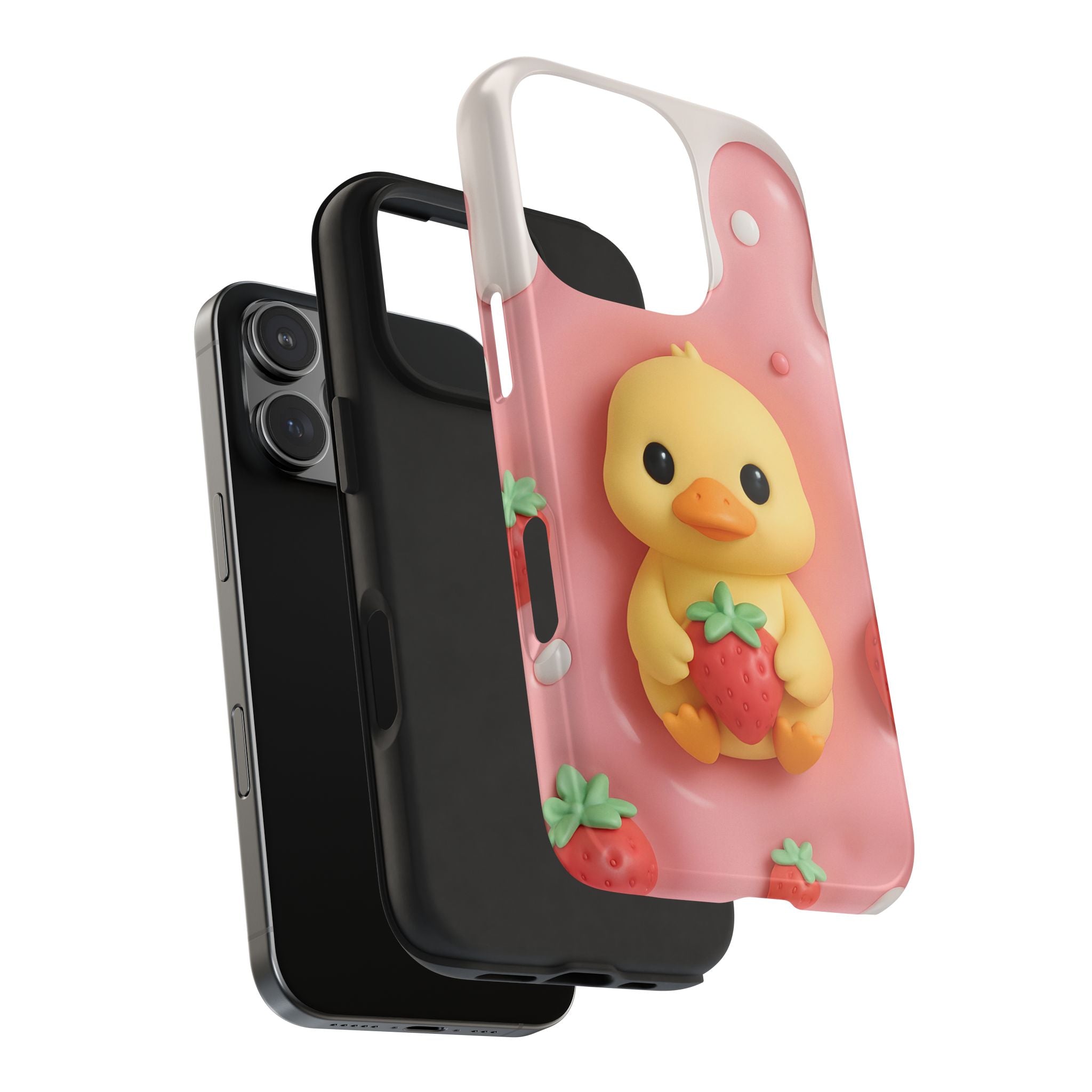 Cute Duck Phone Case for iPhone 17, 16, 15, 14, 13, iPhone Pro 16, 15, 14, 13, iPhone Pro Max 16, 15, 14, 13, Samsung S24, S23, S22, S21