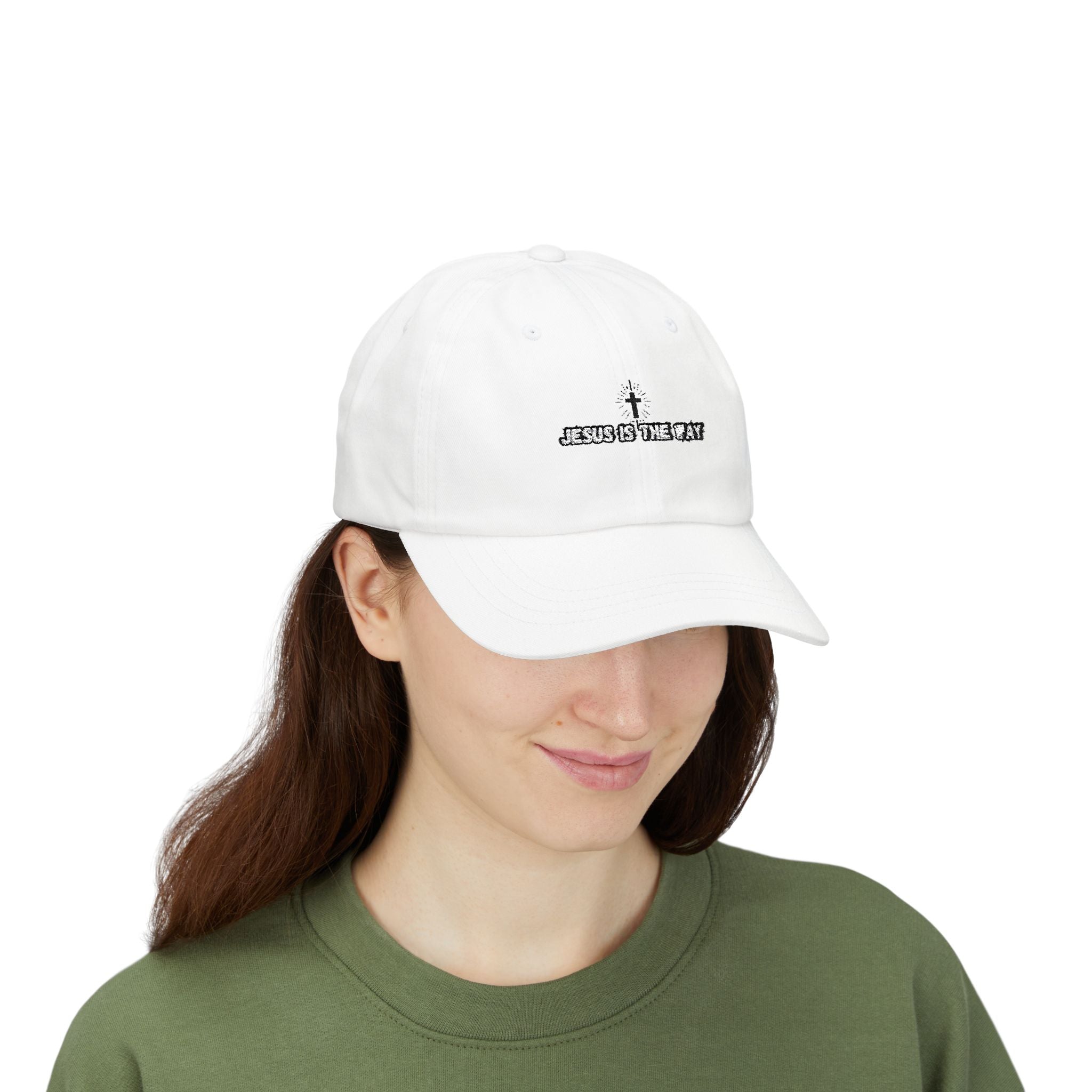 Jesus is the Way Classic Dad Embroidery Cap - Casual Hat, Religious Gift, Everyday Wear, Christian Fashion, Trendy Accessories