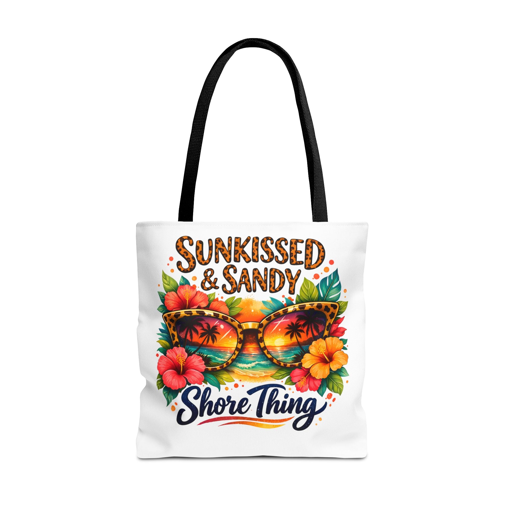 Sunkissed & Sandy Shore Thing Tote | Beach Sunglasses Hibiscus Design
