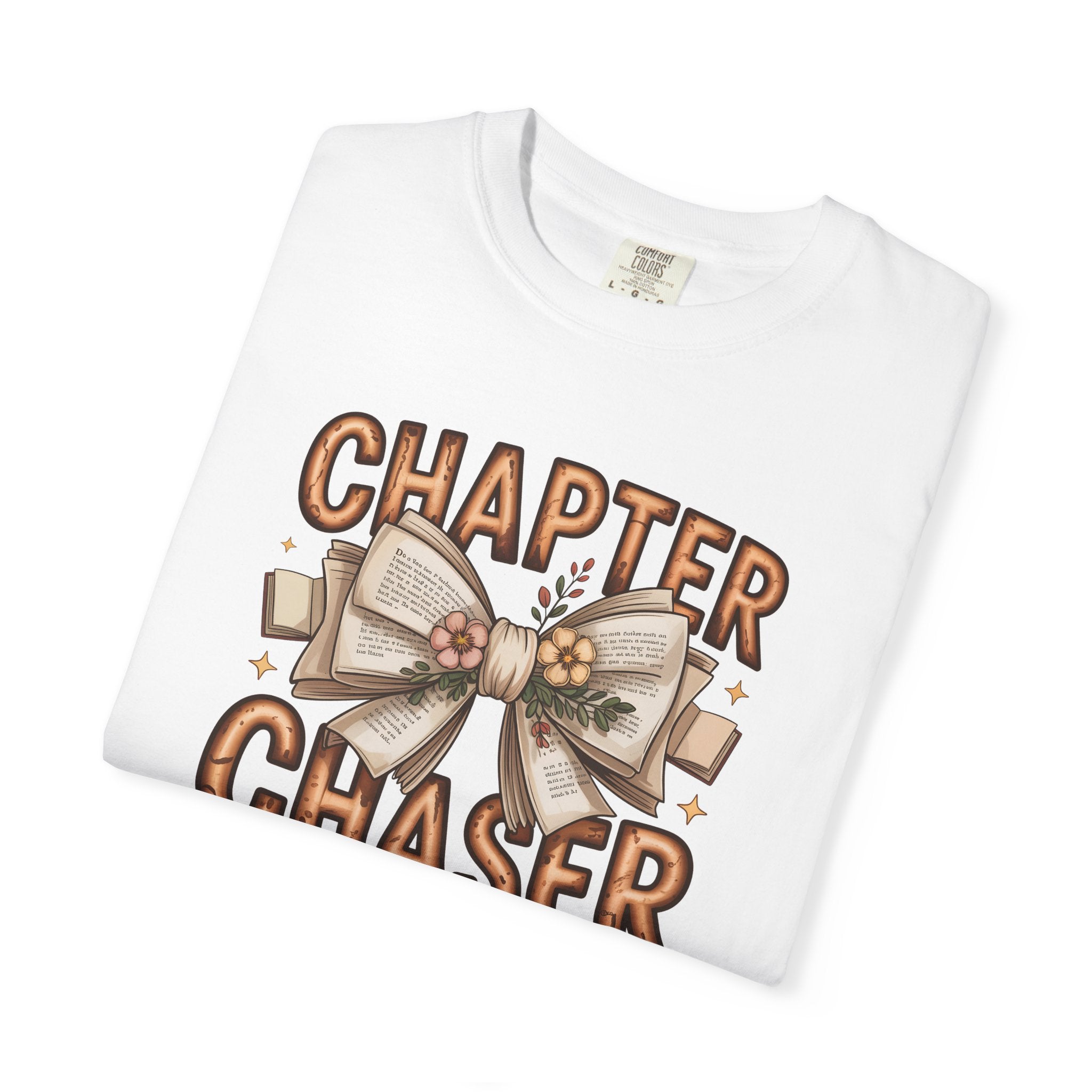 Comfort Colors® Chapter Chaser Garment-Dyed T-shirt - Cozy Gift for Book Lovers, Reading Enthusiasts, Book Club Shirt