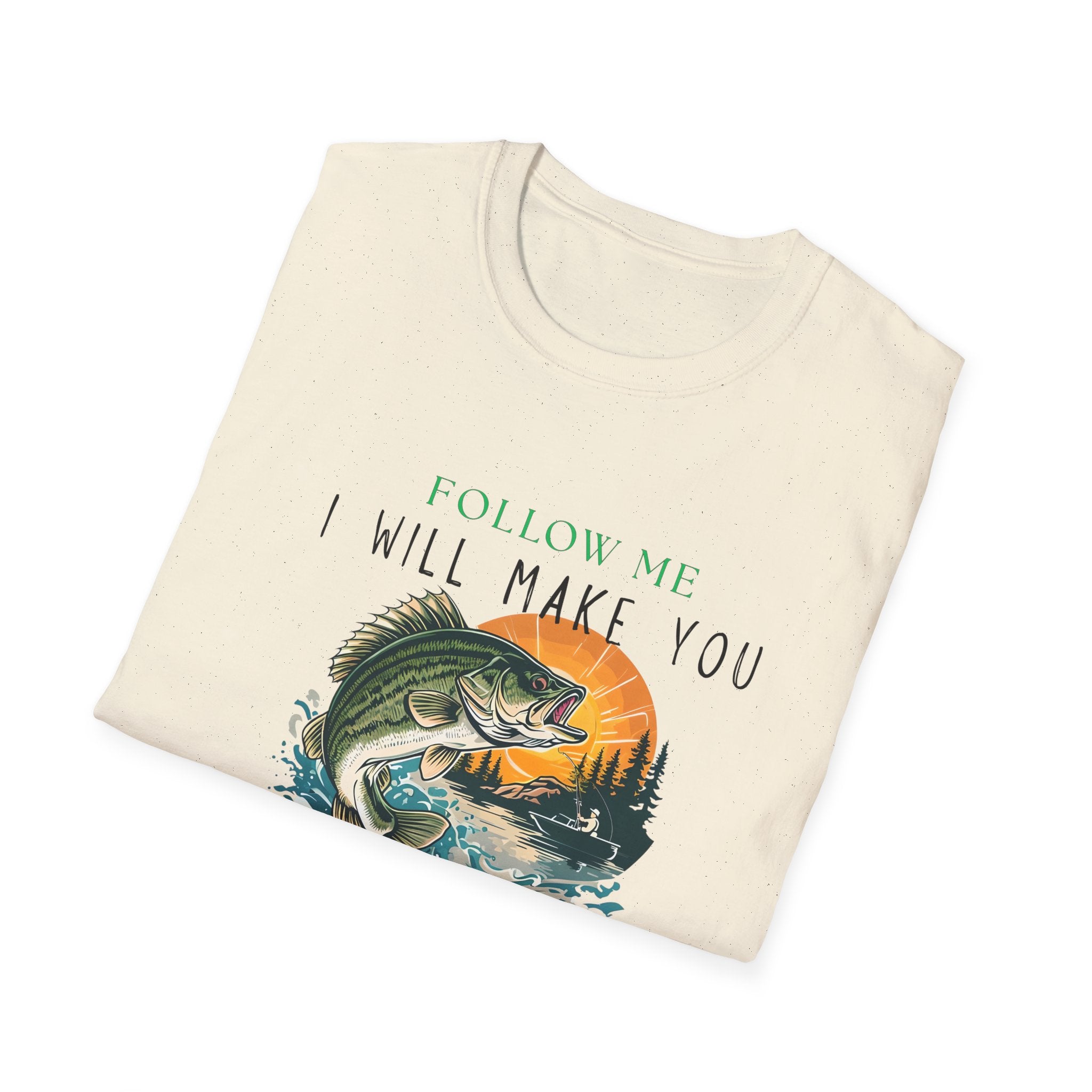 Fishers of Men Christian Fishing T-Shirt — Matthew 4:19 Faith Tee