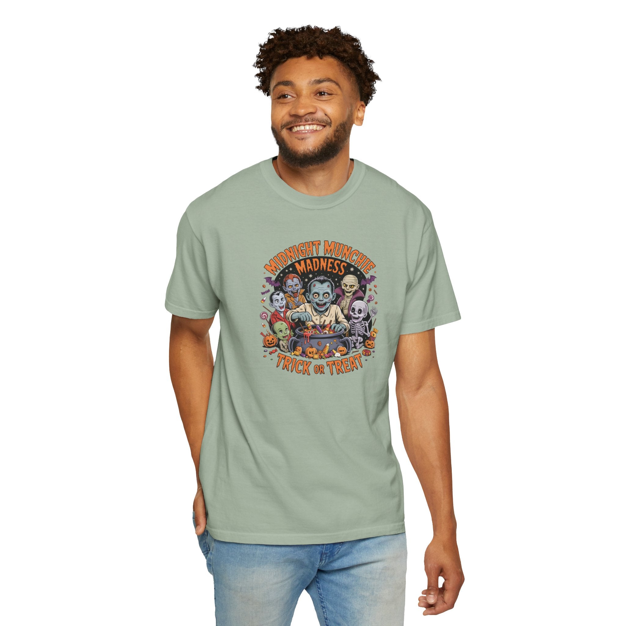 Comfort Colors Midnight Munchie Madness Halloween Shirt, Trick or Treat Tee