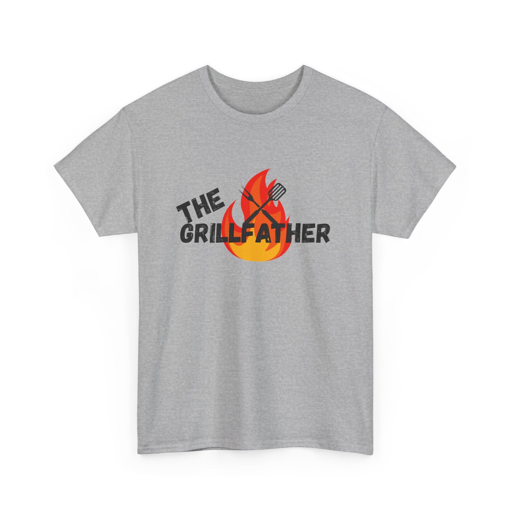 The Grillfather Tee - Perfect for BBQ Lovers, Father's Day, Cookouts, Unisex Cotton T-Shirt, Grilling Apparel, Gift for Dad