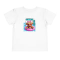 Girl Toddler Summer Vibes Tee, Cute Toddler Top, Pool Party Clothing, Fun Toddler Wear