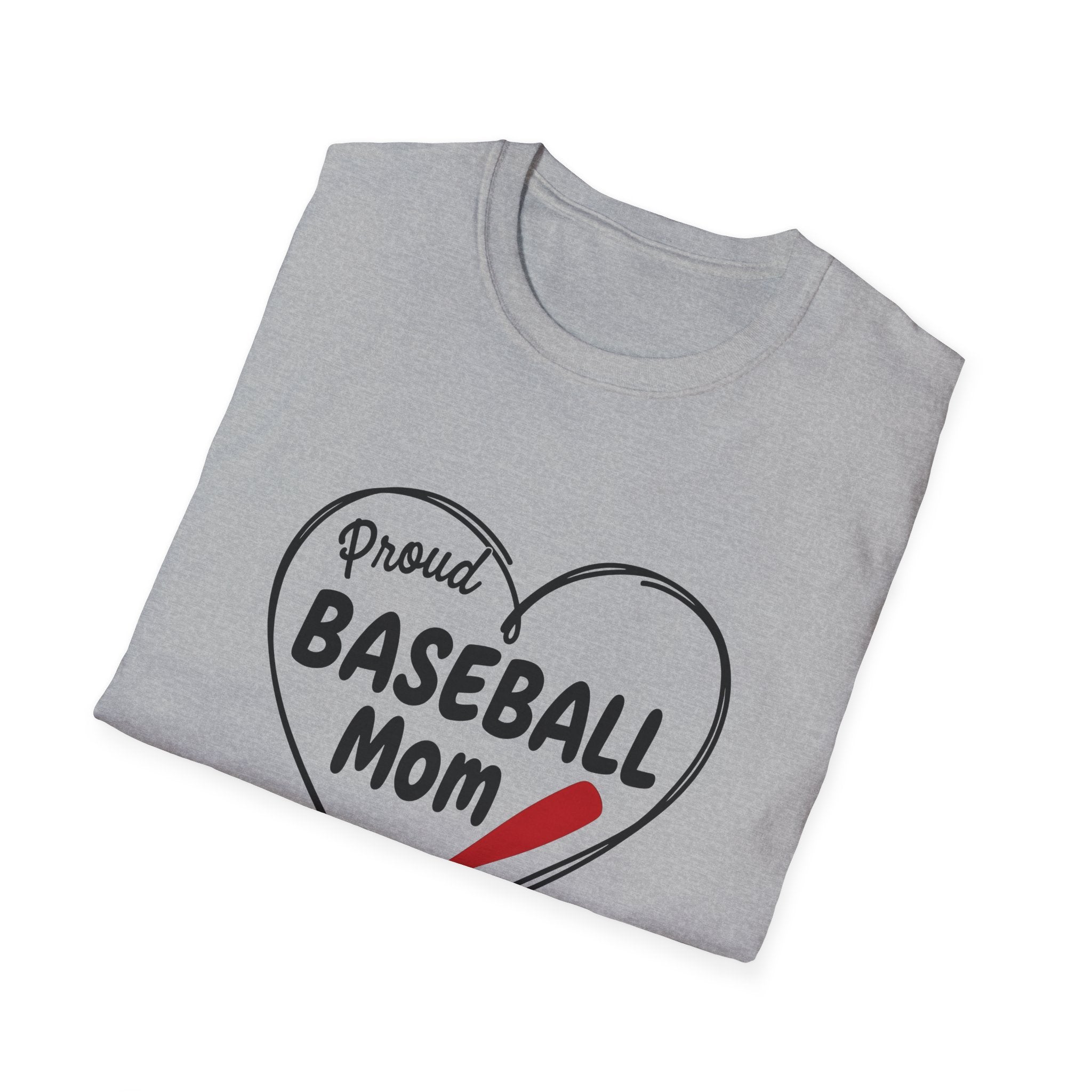 Proud Baseball Mom T-Shirt | Casual Game Day Shirt for Moms