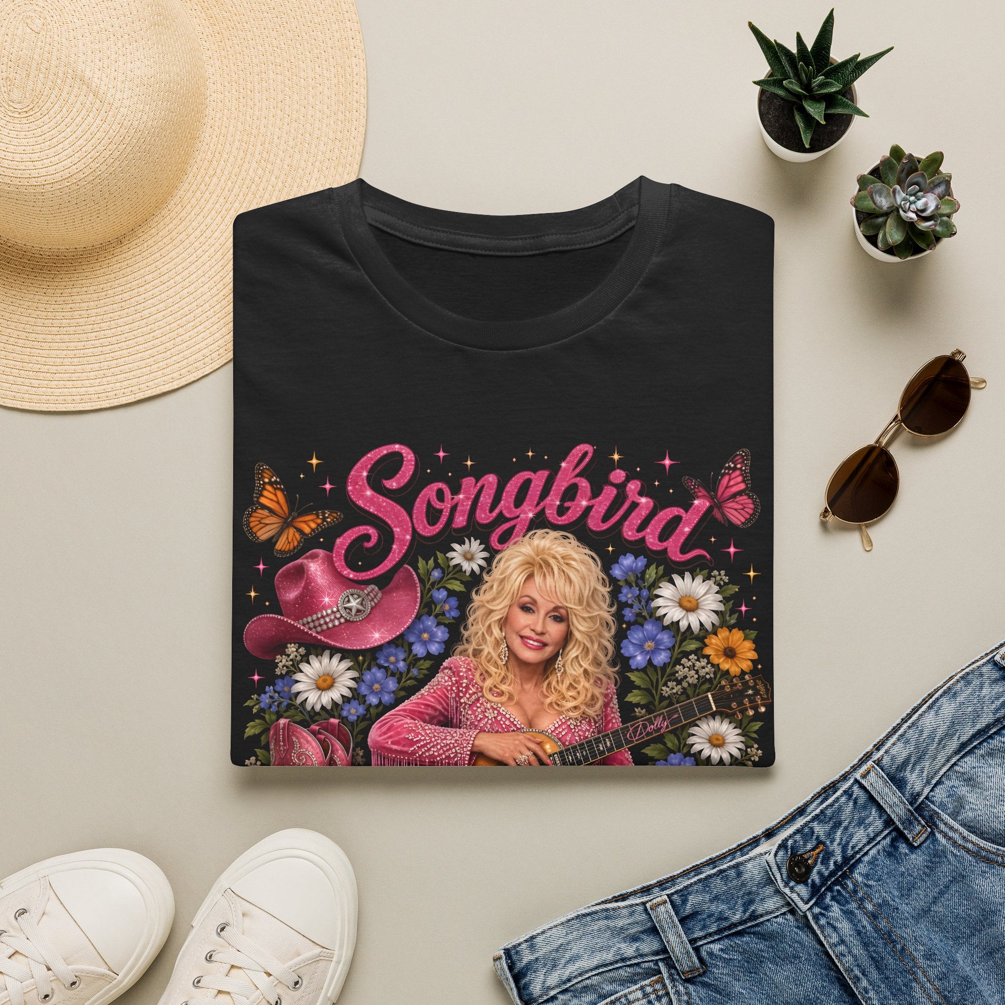 "Songbird" Memorial Dolly Parton Graphic Tee (1946–2025)