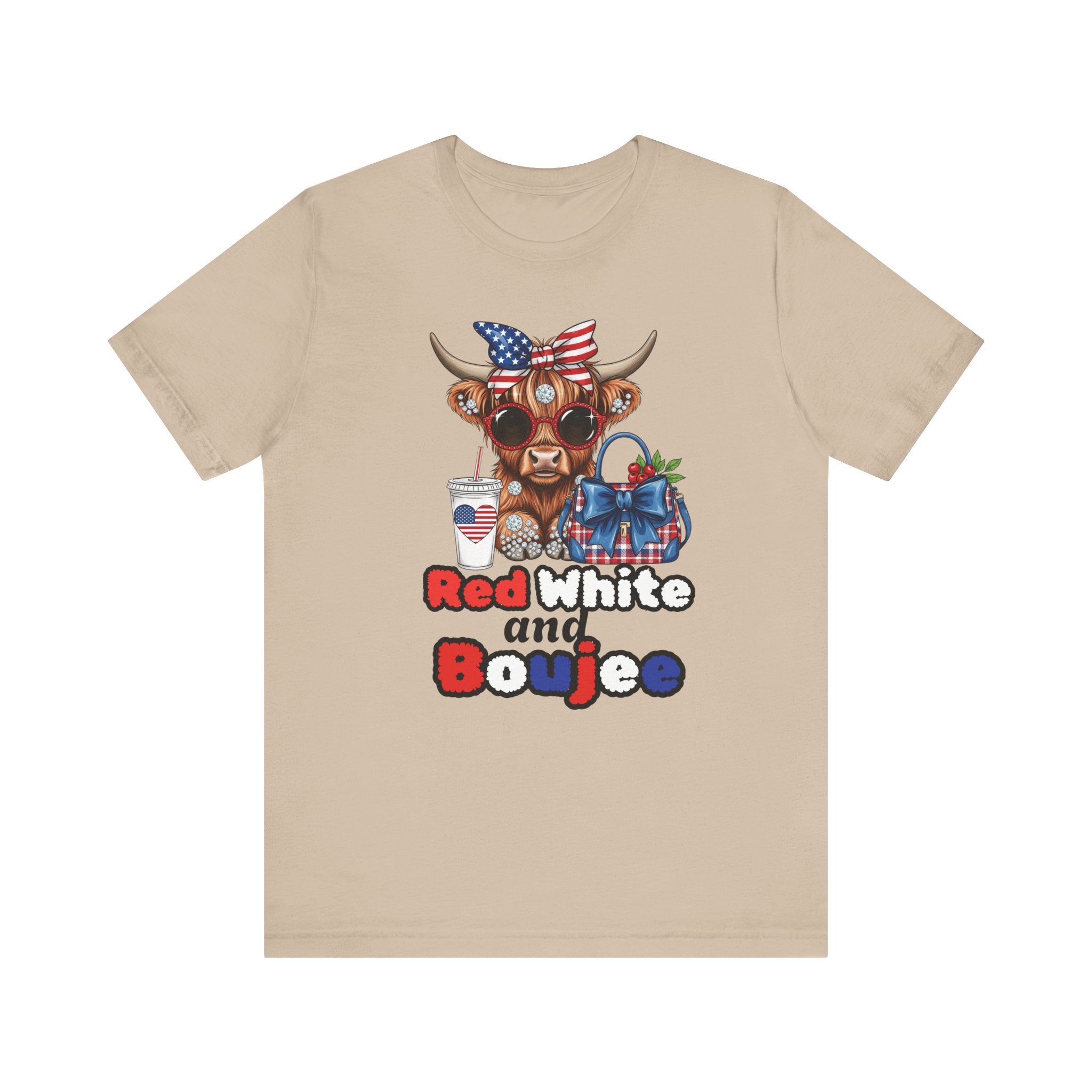 PatrioticTee - Red White and Boujee T-Shirt for BBQs, July 4th, Casual Wear, Animal Lovers, Summer Festivals