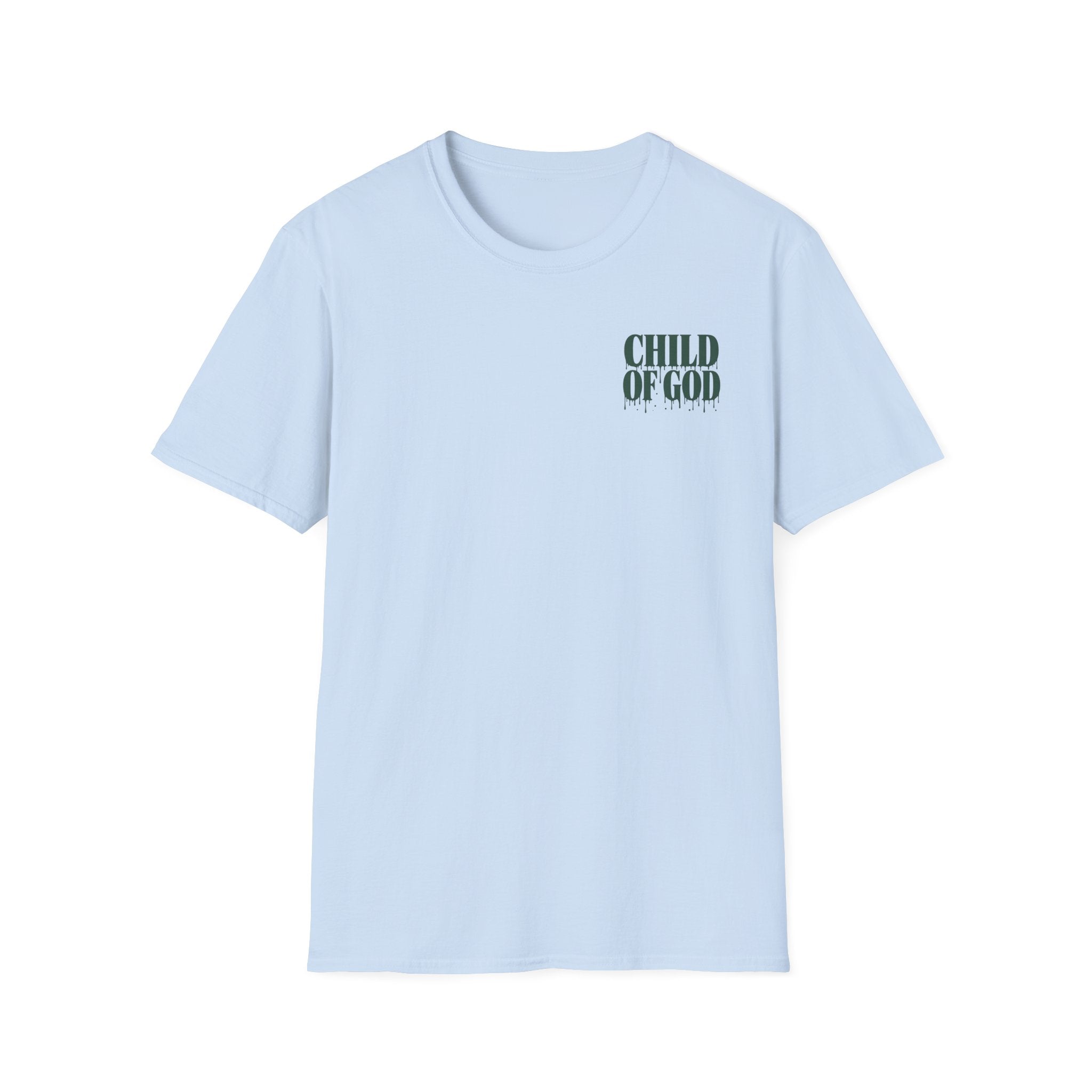 Child of God T-Shirt — Back and Front Design, Galatians 3:26