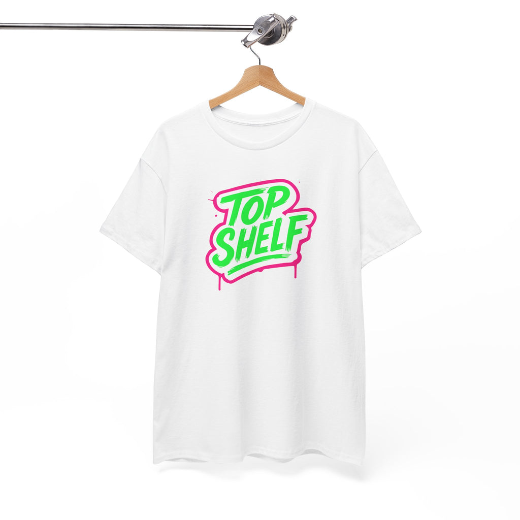 Top Shelf Vibrant Graphic Tee, Casual Wear