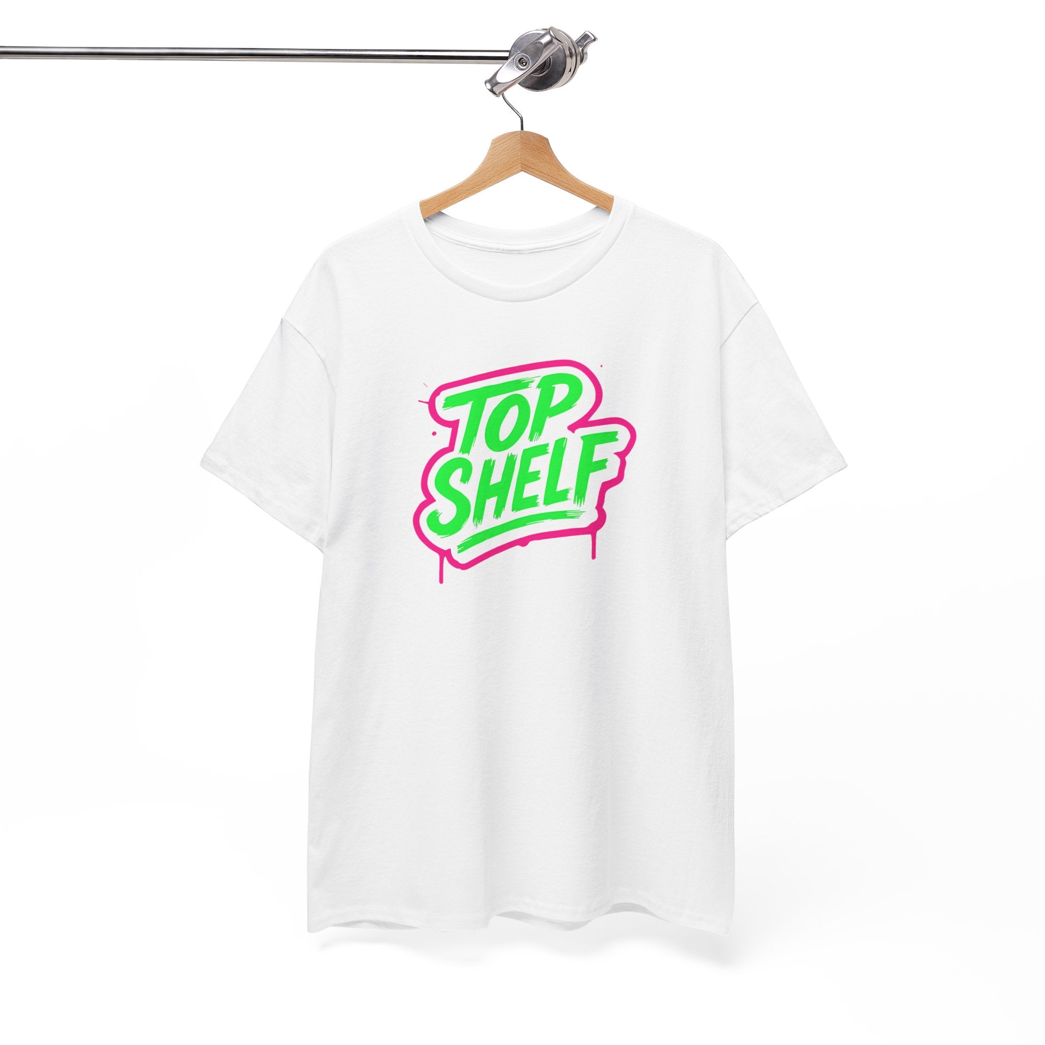 Top Shelf Vibrant Graphic Tee, Casual Wear