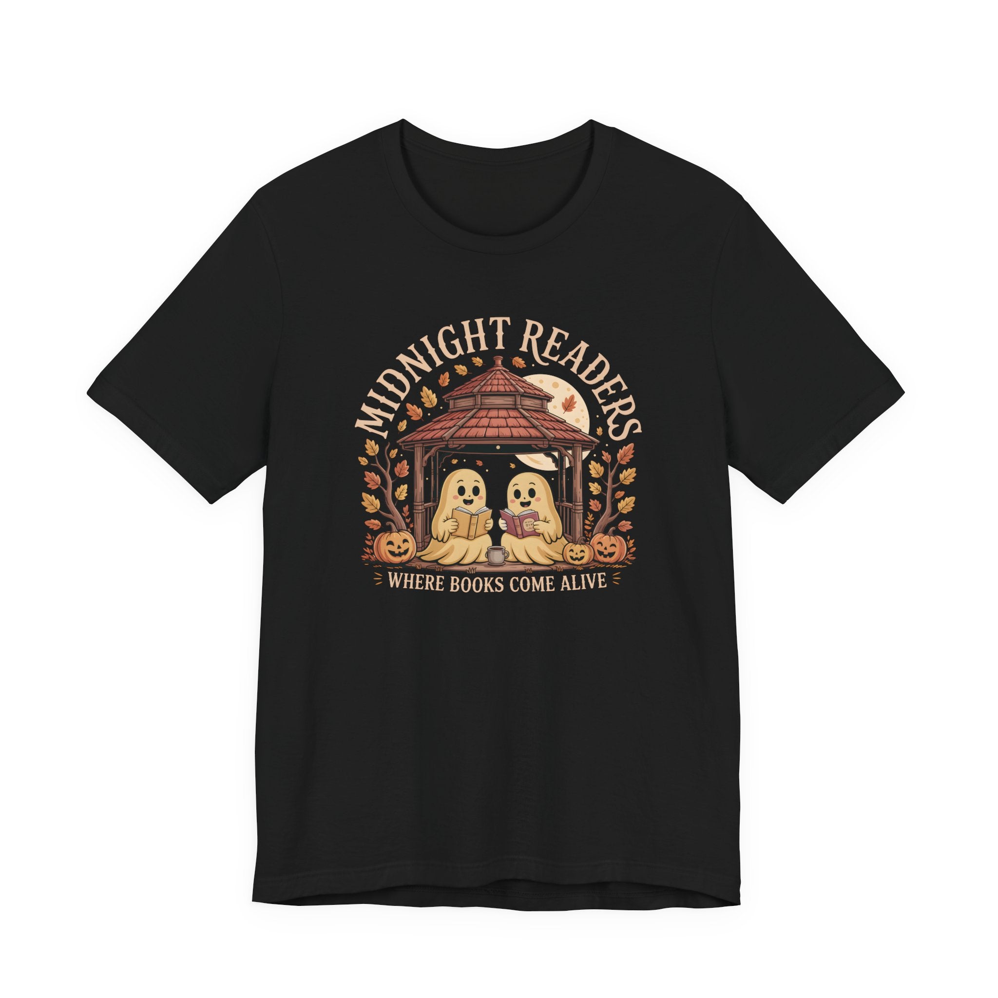 Midnight Readers Tee - Cozy Halloween Shirt, Reading Gifts, Book Lovers Tee, Fall Apparel, Spooky Season Outfit