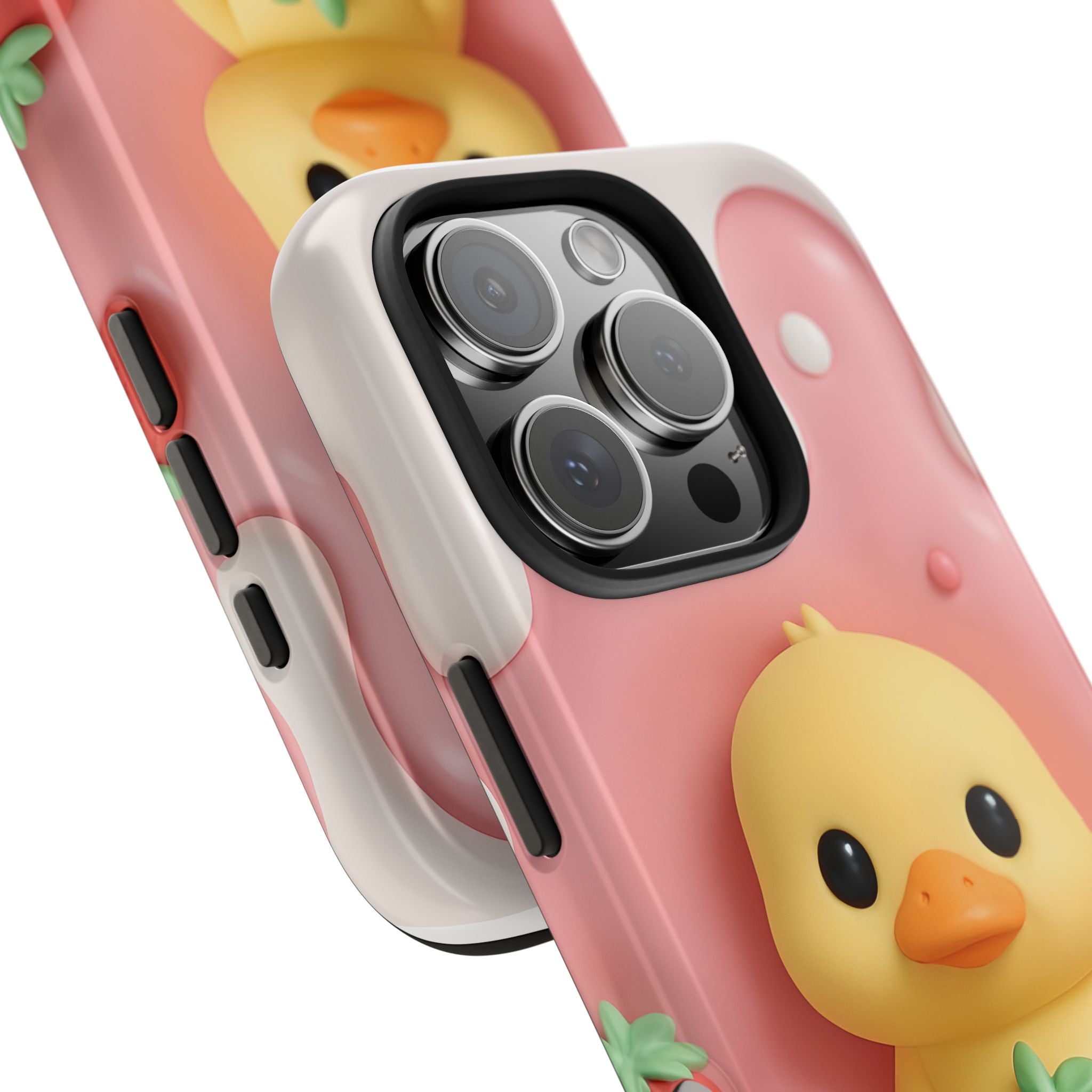 Cute Duck Phone Case for iPhone 17, 16, 15, 14, 13, iPhone Pro 16, 15, 14, 13, iPhone Pro Max 16, 15, 14, 13, Samsung S24, S23, S22, S21