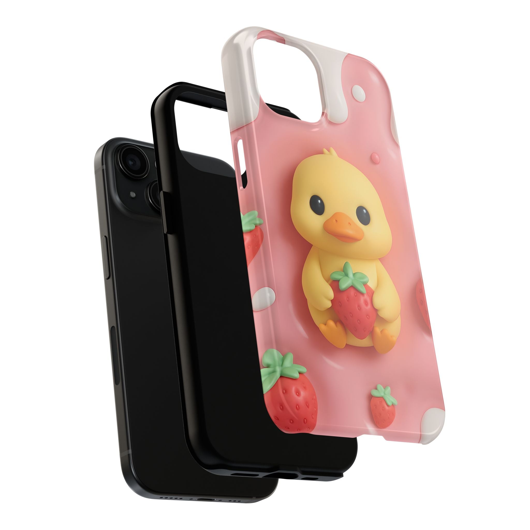Cute Duck Phone Case for iPhone 17, 16, 15, 14, 13, iPhone Pro 16, 15, 14, 13, iPhone Pro Max 16, 15, 14, 13, Samsung S24, S23, S22, S21