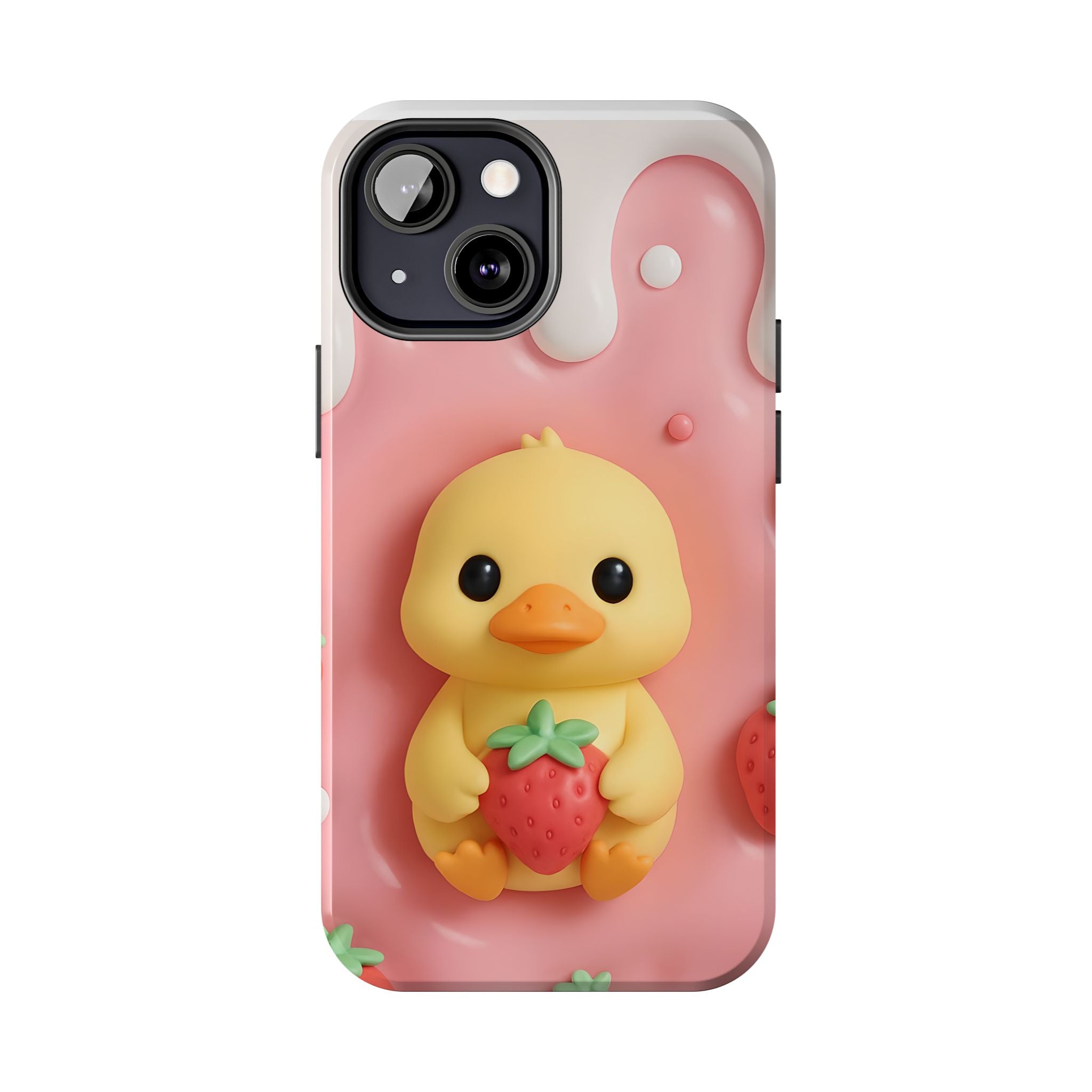 Cute Duck Phone Case for iPhone 17, 16, 15, 14, 13, iPhone Pro 16, 15, 14, 13, iPhone Pro Max 16, 15, 14, 13, Samsung S24, S23, S22, S21
