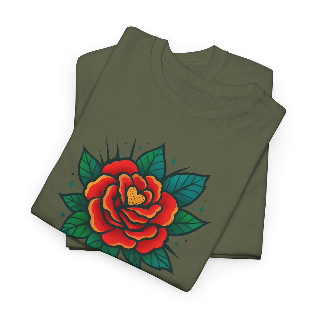 Bohemian Style Rose Floral Design Shirt, Floral Rose Shirt, Boho Tee, Graphic T-shirt