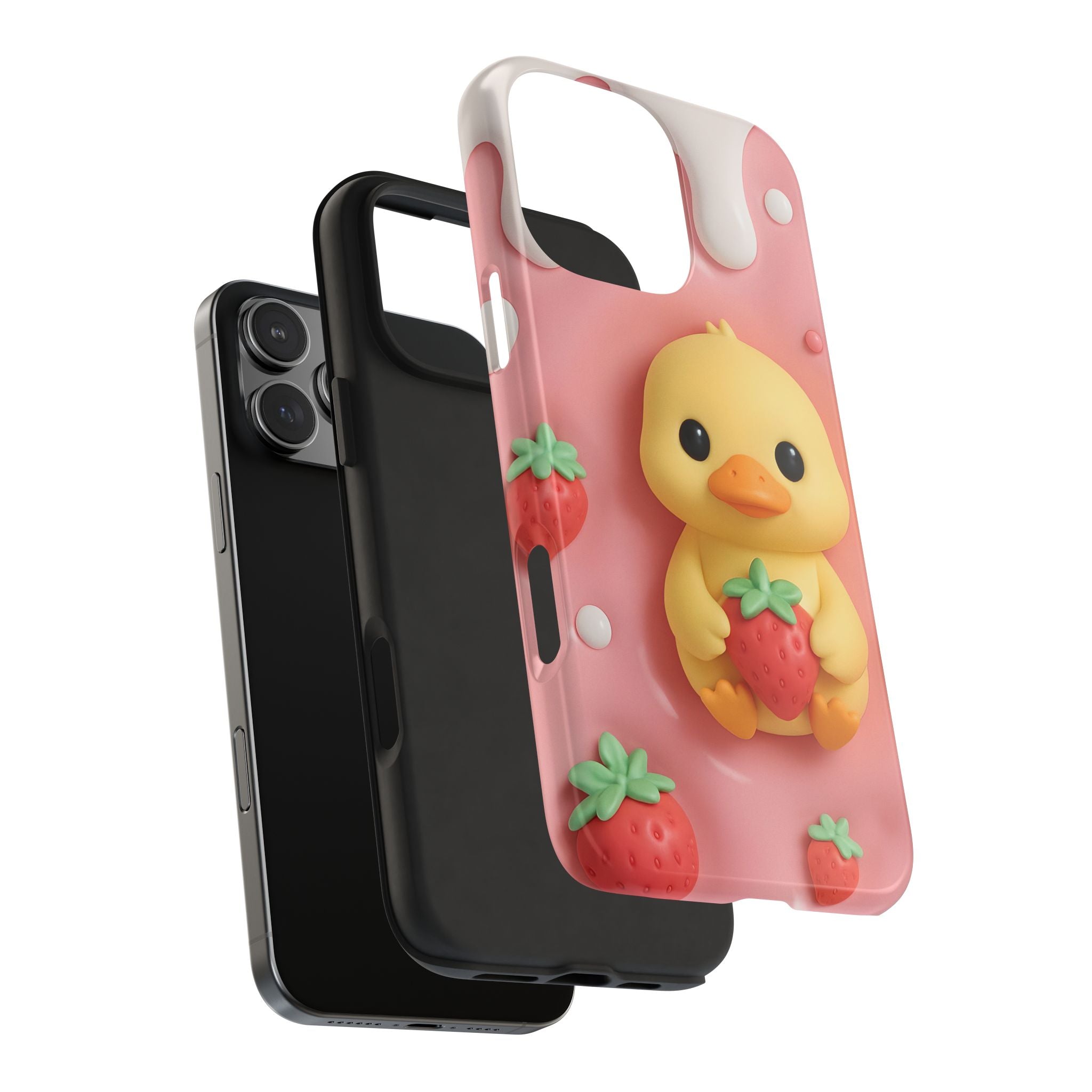 Cute Duck Phone Case for iPhone 17, 16, 15, 14, 13, iPhone Pro 16, 15, 14, 13, iPhone Pro Max 16, 15, 14, 13, Samsung S24, S23, S22, S21