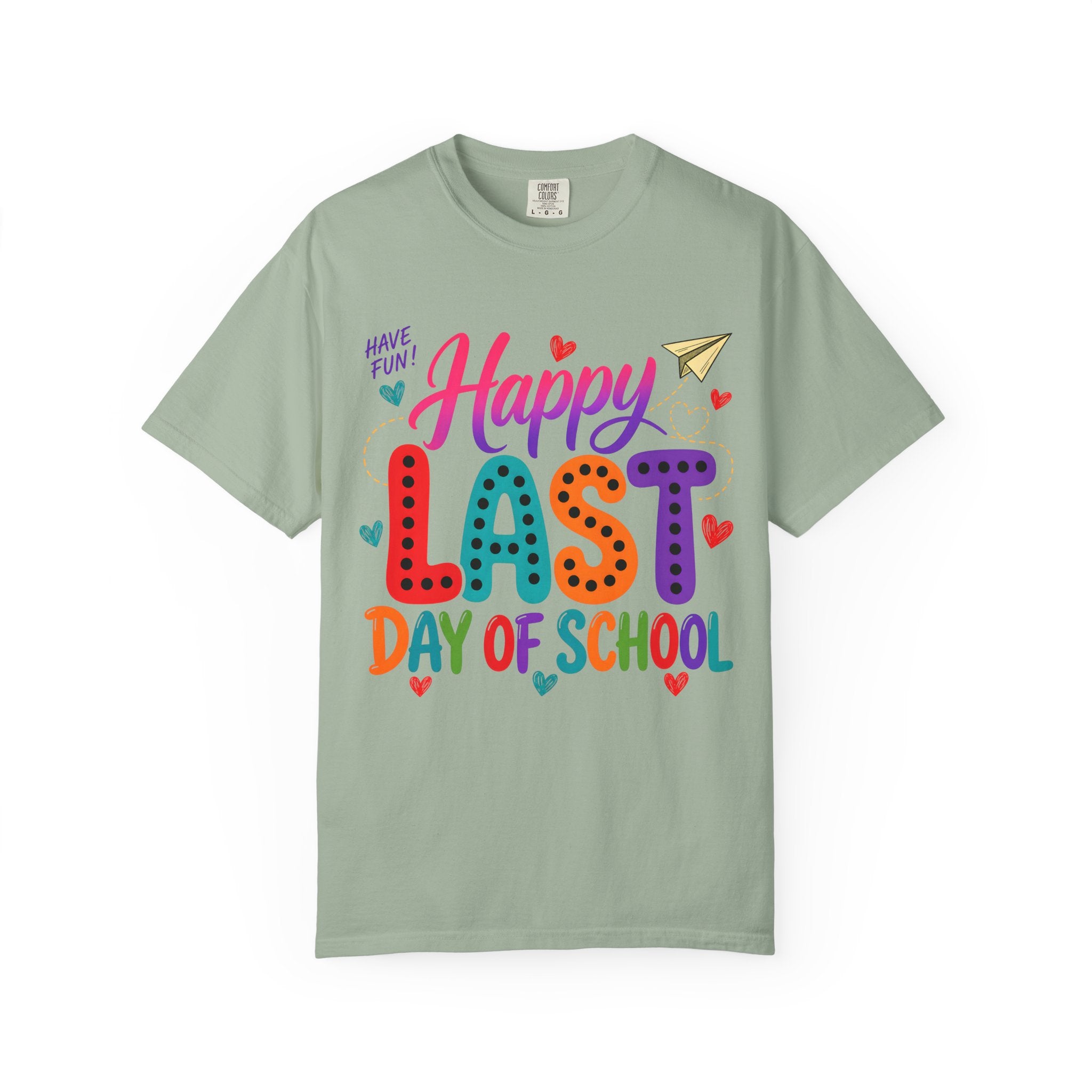 Comfort Colors Happy Last Day of School Teacher Shirt | Summer Break Shirt