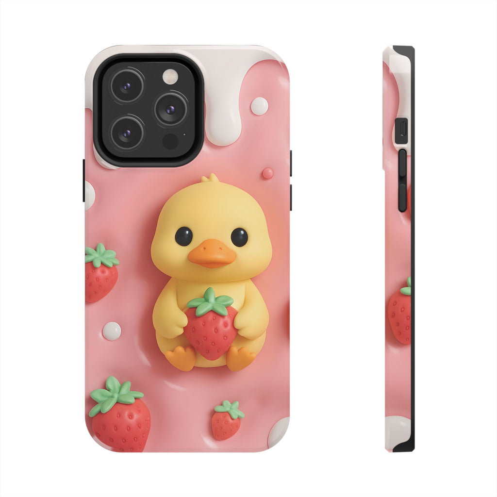 Cute Duck Phone Case for iPhone 17, 16, 15, 14, 13, iPhone Pro 16, 15, 14, 13, iPhone Pro Max 16, 15, 14, 13, Samsung S24, S23, S22, S21