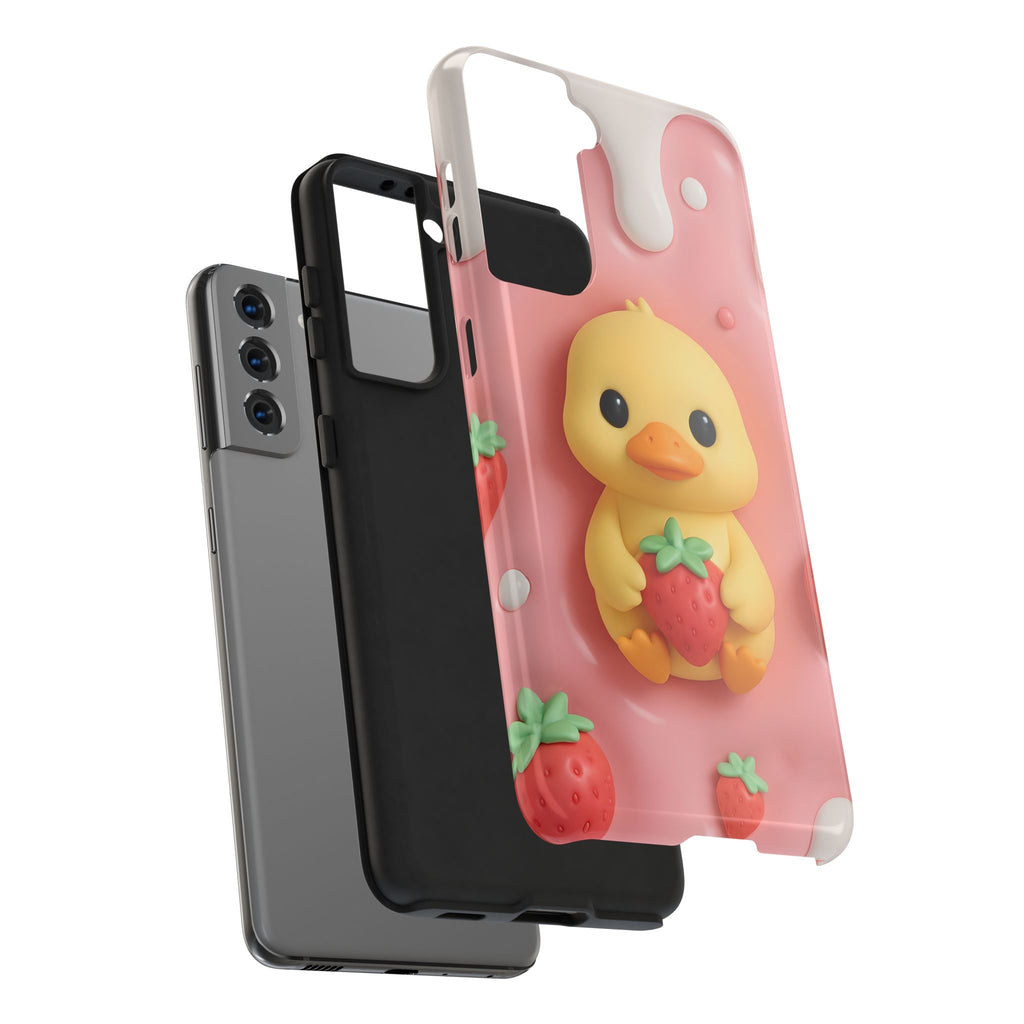 Cute Duck Phone Case for iPhone 17, 16, 15, 14, 13, iPhone Pro 16, 15, 14, 13, iPhone Pro Max 16, 15, 14, 13, Samsung S24, S23, S22, S21