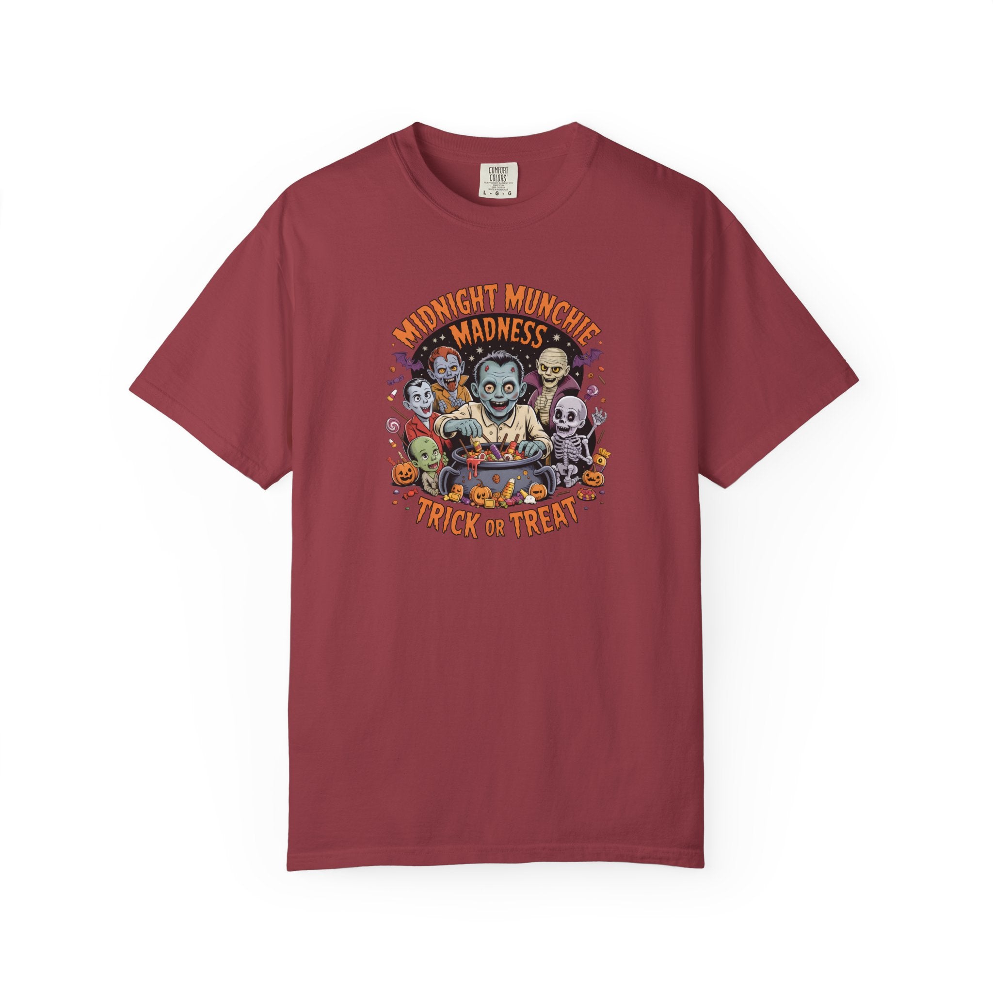 Comfort Colors Midnight Munchie Madness Halloween Shirt, Trick or Treat Tee