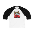 Cherry Bow Baseball Tee, Cute Unisex 3/4 Sleeve Shirt, Trendy Gift for Her, Summer Vibe Apparel, Fun Casual Wear, Cherry Lover Gift