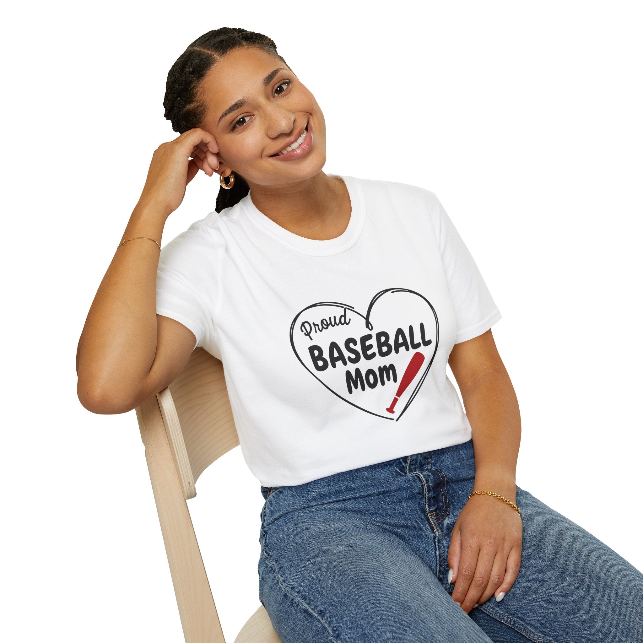 Proud Baseball Mom T-Shirt | Casual Game Day Shirt for Moms
