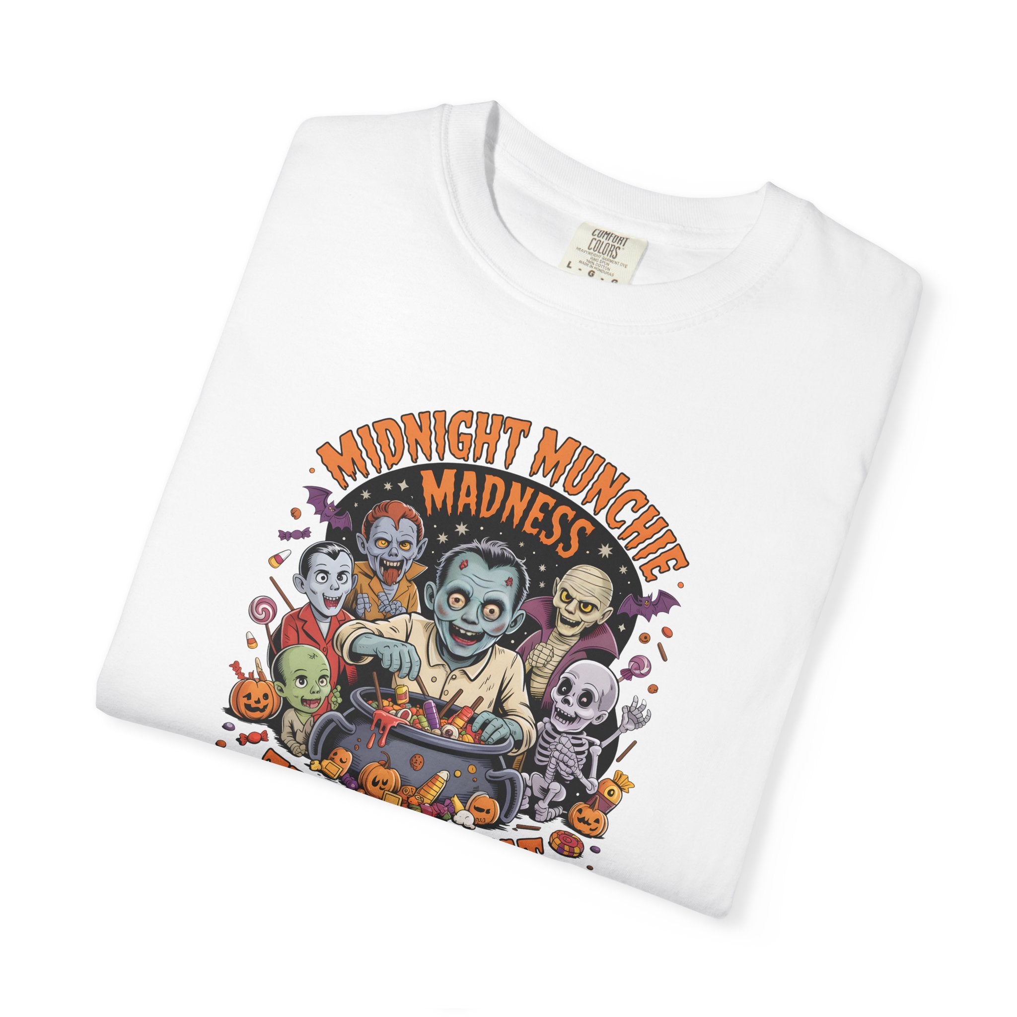 Comfort Colors Midnight Munchie Madness Halloween Shirt, Trick or Treat Tee