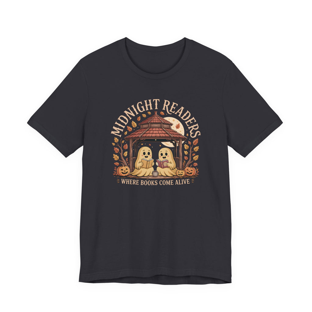 Midnight Readers Tee - Cozy Halloween Shirt, Reading Gifts, Book Lovers Tee, Fall Apparel, Spooky Season Outfit