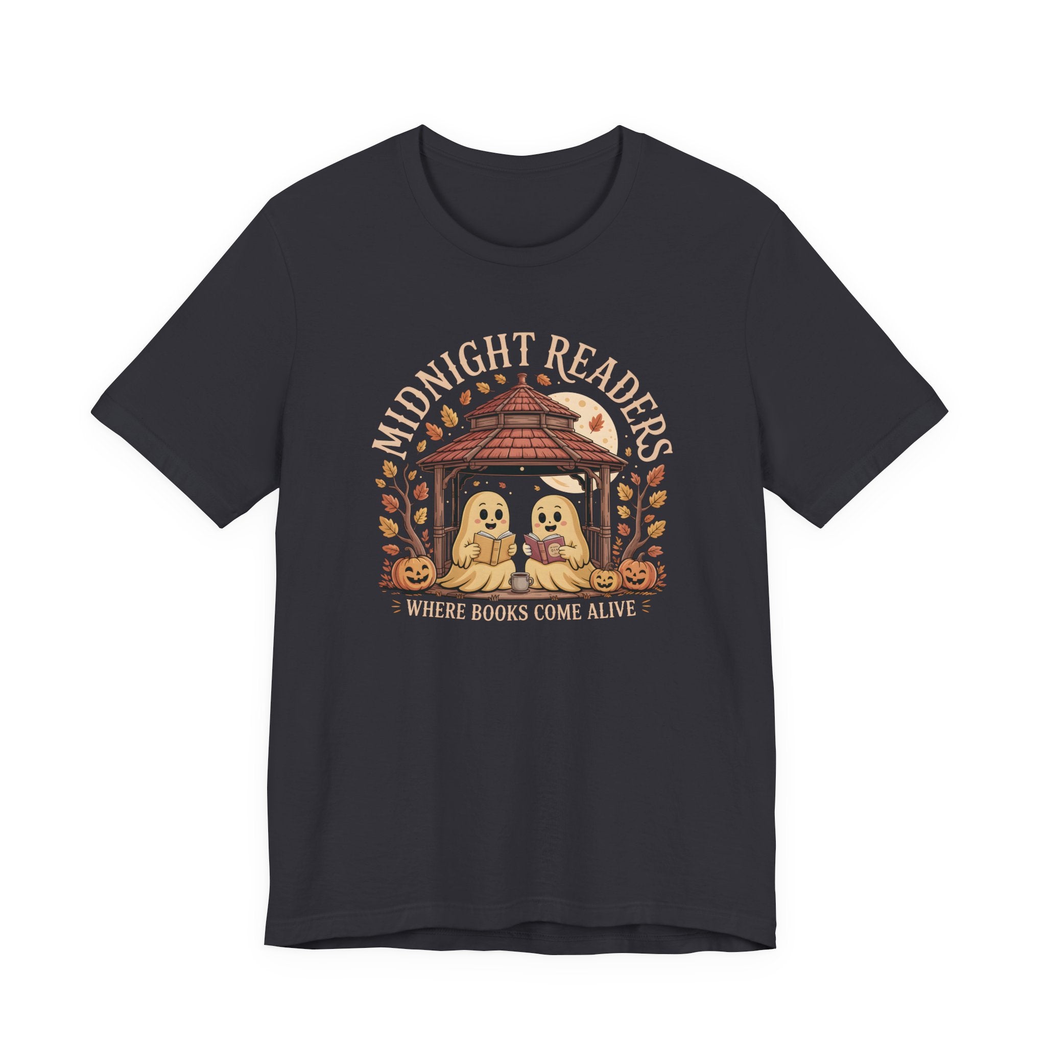 Midnight Readers Tee - Cozy Halloween Shirt, Reading Gifts, Book Lovers Tee, Fall Apparel, Spooky Season Outfit