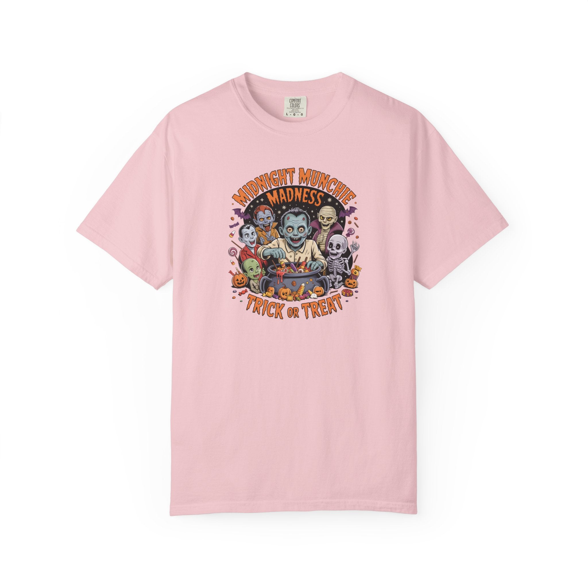Comfort Colors Midnight Munchie Madness Halloween Shirt, Trick or Treat Tee