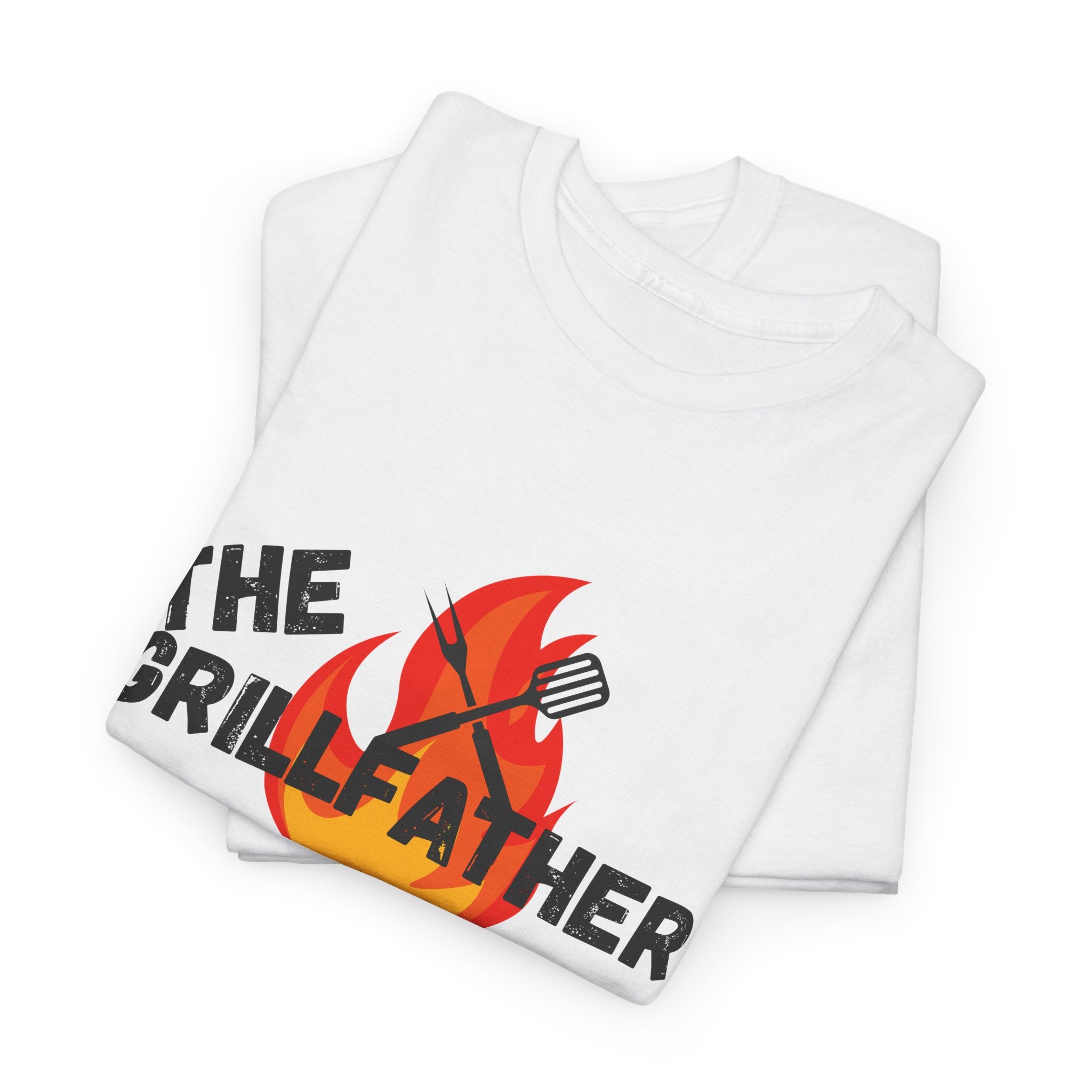 The Grillfather Tee - Perfect for BBQ Lovers, Father's Day, Cookouts, Unisex Cotton T-Shirt, Grilling Apparel, Gift for Dad