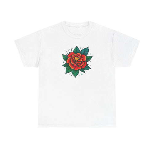 Bohemian Style Rose Floral Design Shirt, Floral Rose Shirt, Boho Tee, Graphic T-shirt