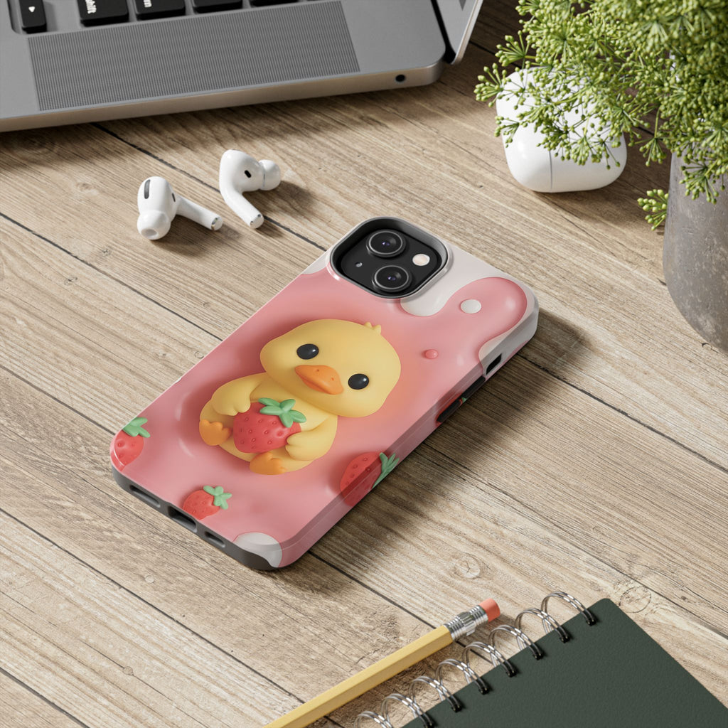 Cute Duck Phone Case for iPhone 17, 16, 15, 14, 13, iPhone Pro 16, 15, 14, 13, iPhone Pro Max 16, 15, 14, 13, Samsung S24, S23, S22, S21