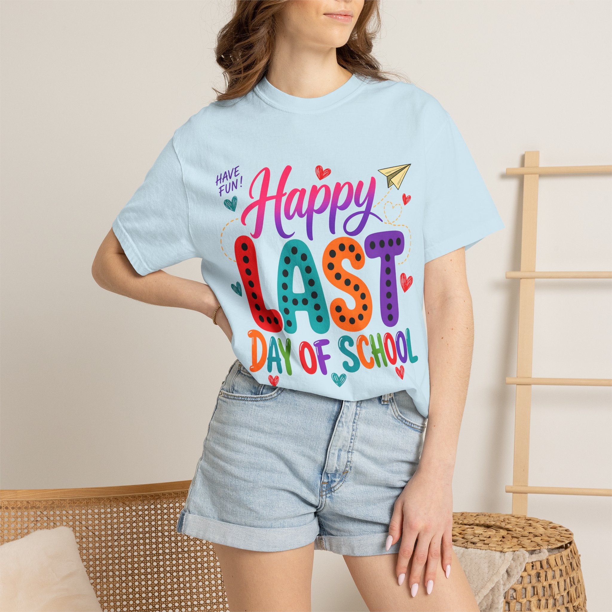 Comfort Colors Happy Last Day of School Teacher Shirt | Summer Break Shirt