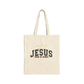 JESUS King of Kings Canvas Tote Bag, Church Tote, Gift for Christians, Eco-Friendly