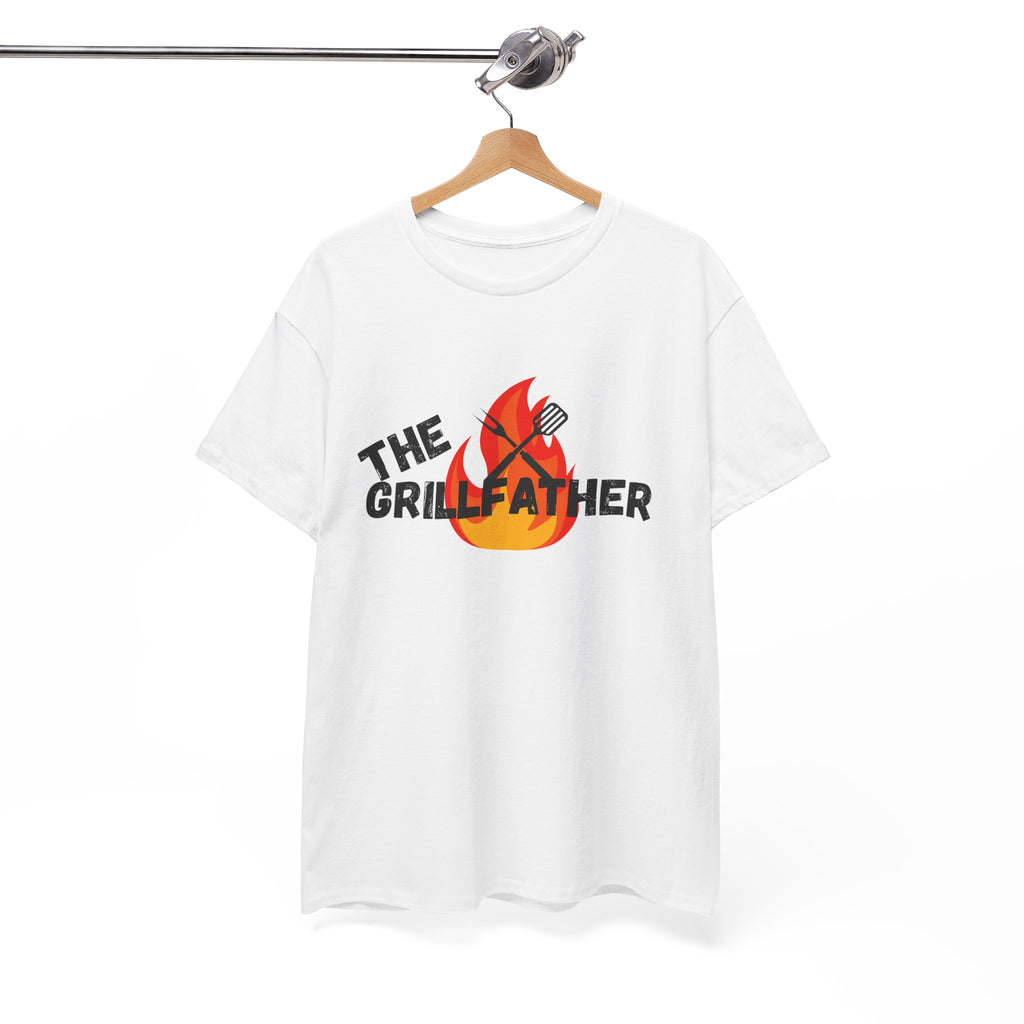 The Grillfather Tee - Perfect for BBQ Lovers, Father's Day, Cookouts, Unisex Cotton T-Shirt, Grilling Apparel, Gift for Dad