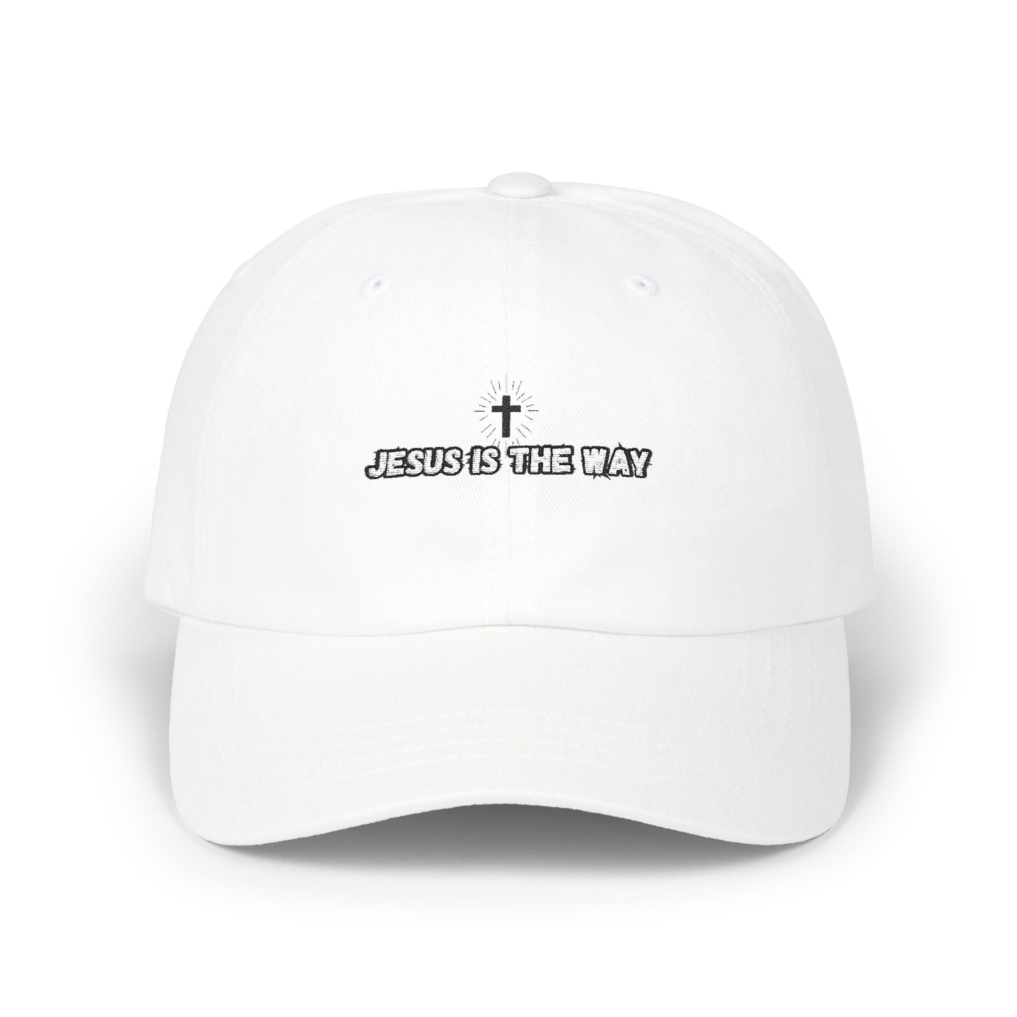 Jesus is the Way Classic Dad Embroidery Cap - Casual Hat, Religious Gift, Everyday Wear, Christian Fashion, Trendy Accessories