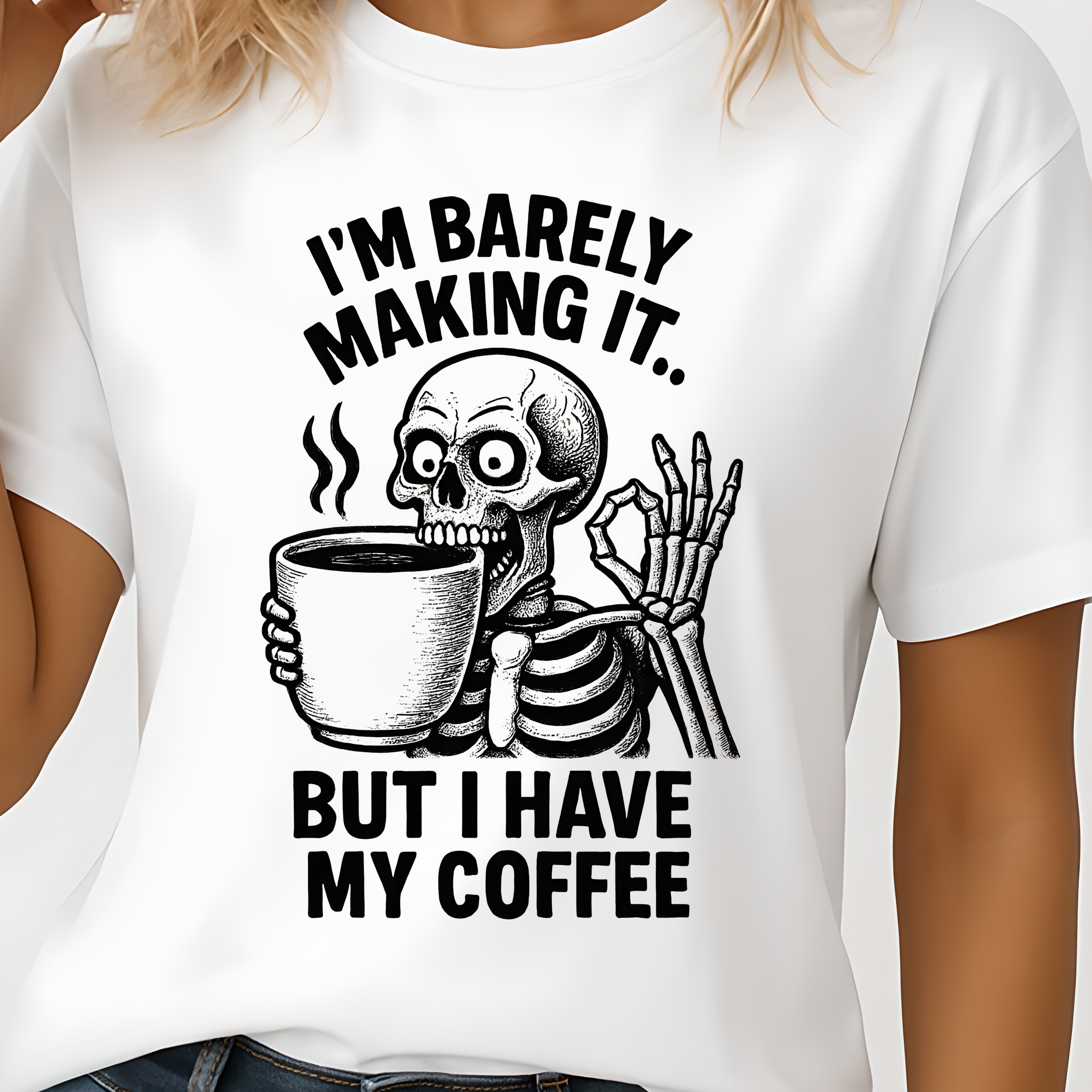 Coffee Skeleton Tee, Funny Graphic T-Shirt for Coffee Lovers, Unisex Heavy Cotton Tee, Perfect for Casual Outings, Gifts for Him/Her, [...]