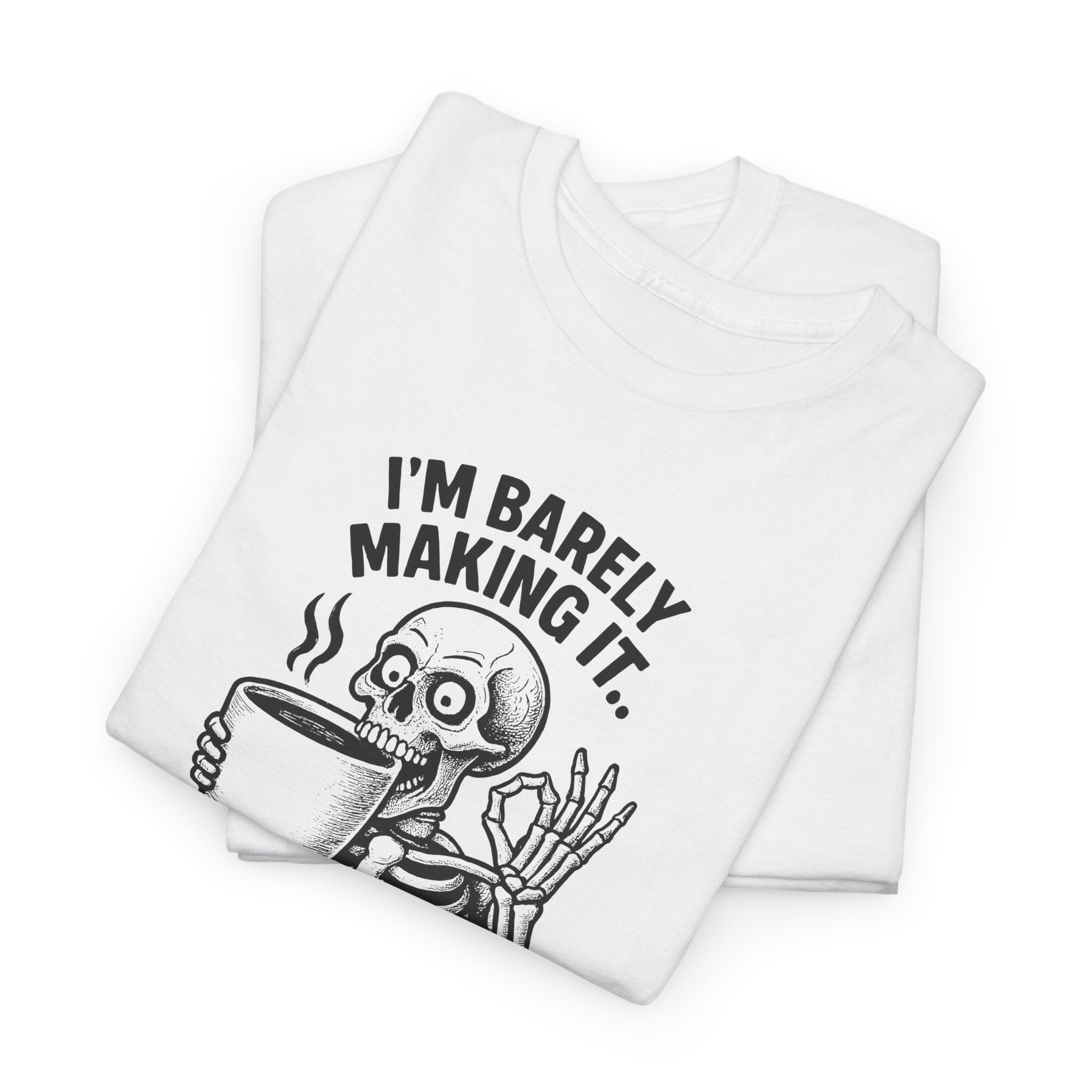 Coffee Skeleton Tee, Funny Graphic T-Shirt for Coffee Lovers, Unisex Heavy Cotton Tee, Perfect for Casual Outings, Gifts for Him/Her, [...]