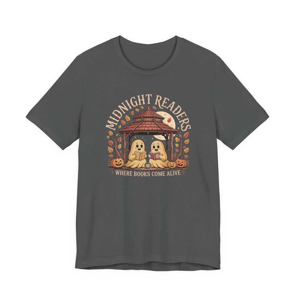 Midnight Readers Tee - Cozy Halloween Shirt, Reading Gifts, Book Lovers Tee, Fall Apparel, Spooky Season Outfit