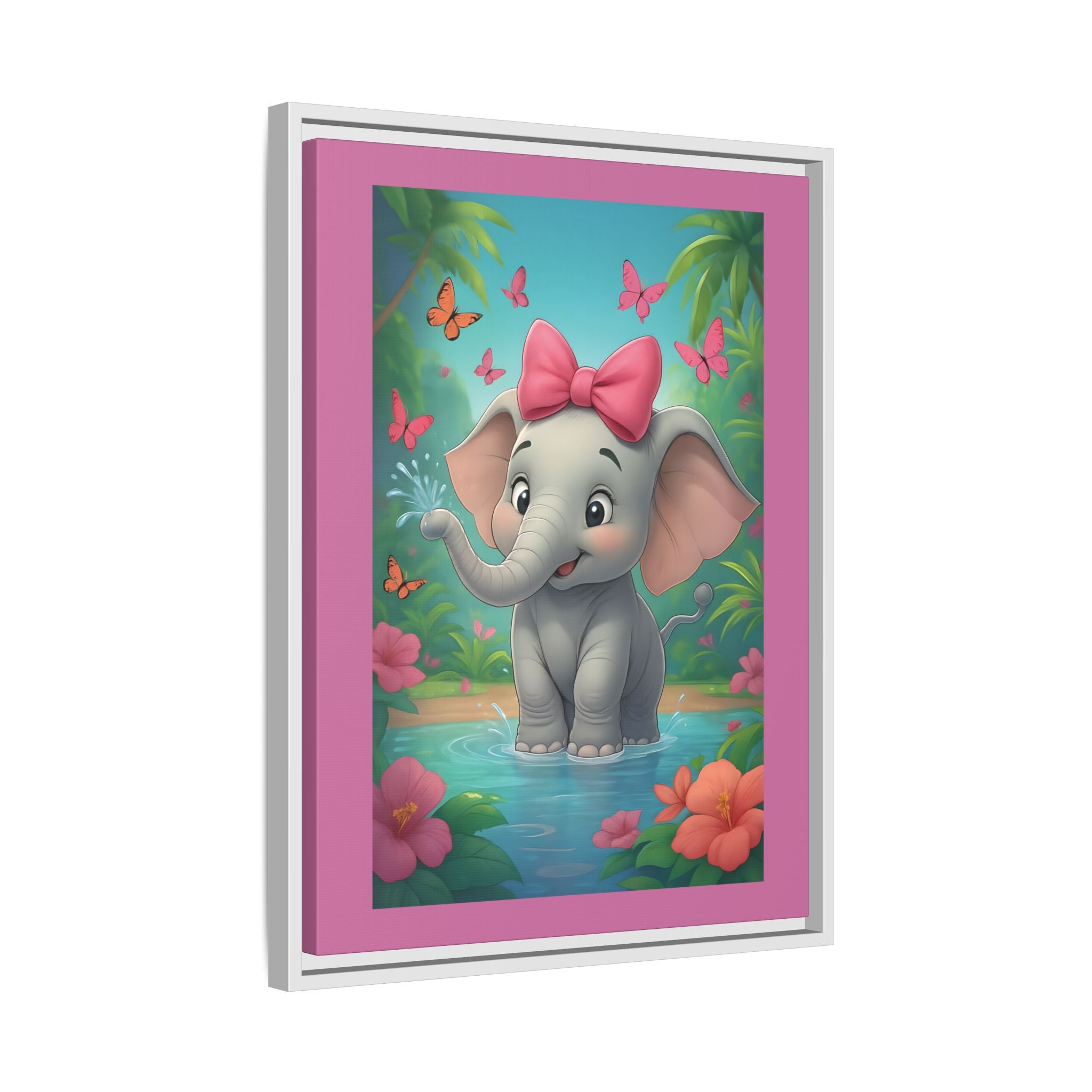 Framed Kids Elephant Wall Print, Kids Bedroom Art, Nursery Art, Baby Room Decor, Animal Art, Child's Room Gift, Playroom Wall Art