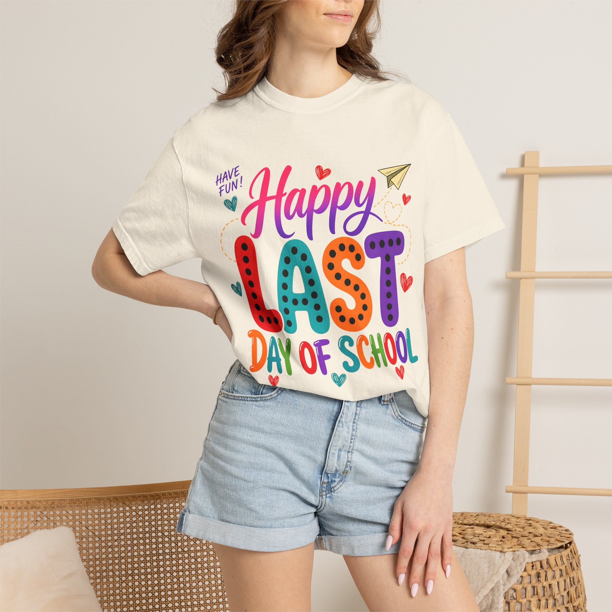 Comfort Colors Happy Last Day of School Teacher Shirt | Summer Break Shirt