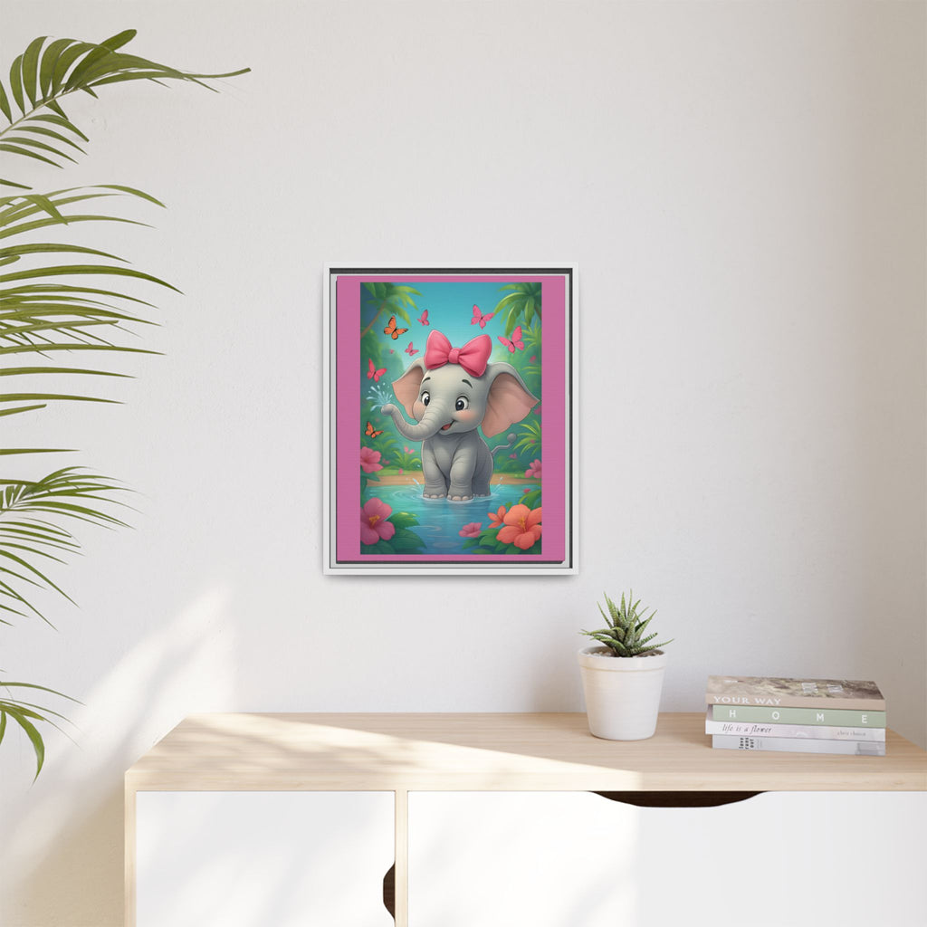 Framed Kids Elephant Wall Print, Kids Bedroom Art, Nursery Art, Baby Room Decor, Animal Art, Child's Room Gift, Playroom Wall Art