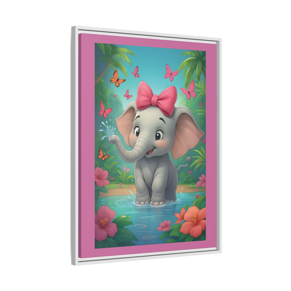 Framed Kids Elephant Wall Print, Kids Bedroom Art, Nursery Art, Baby Room Decor, Animal Art, Child's Room Gift, Playroom Wall Art