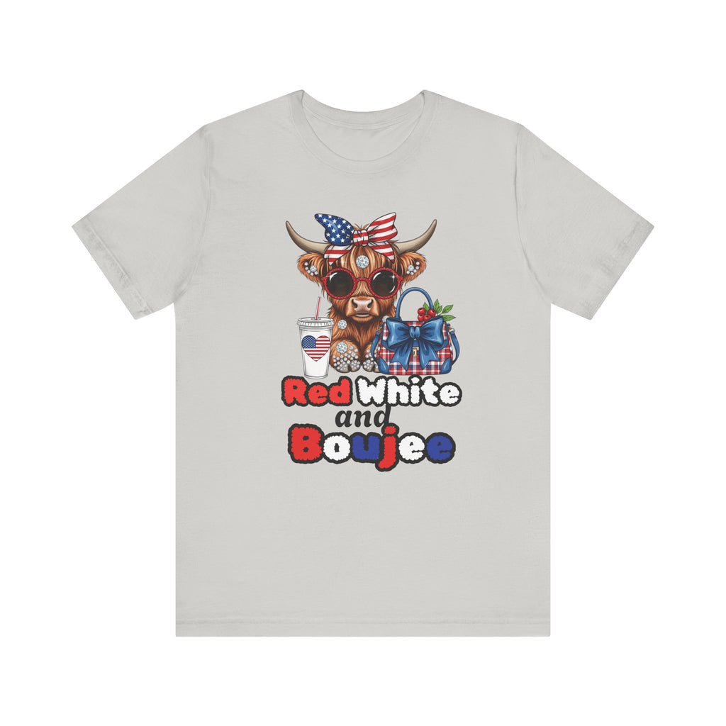 PatrioticTee - Red White and Boujee T-Shirt for BBQs, July 4th, Casual Wear, Animal Lovers, Summer Festivals