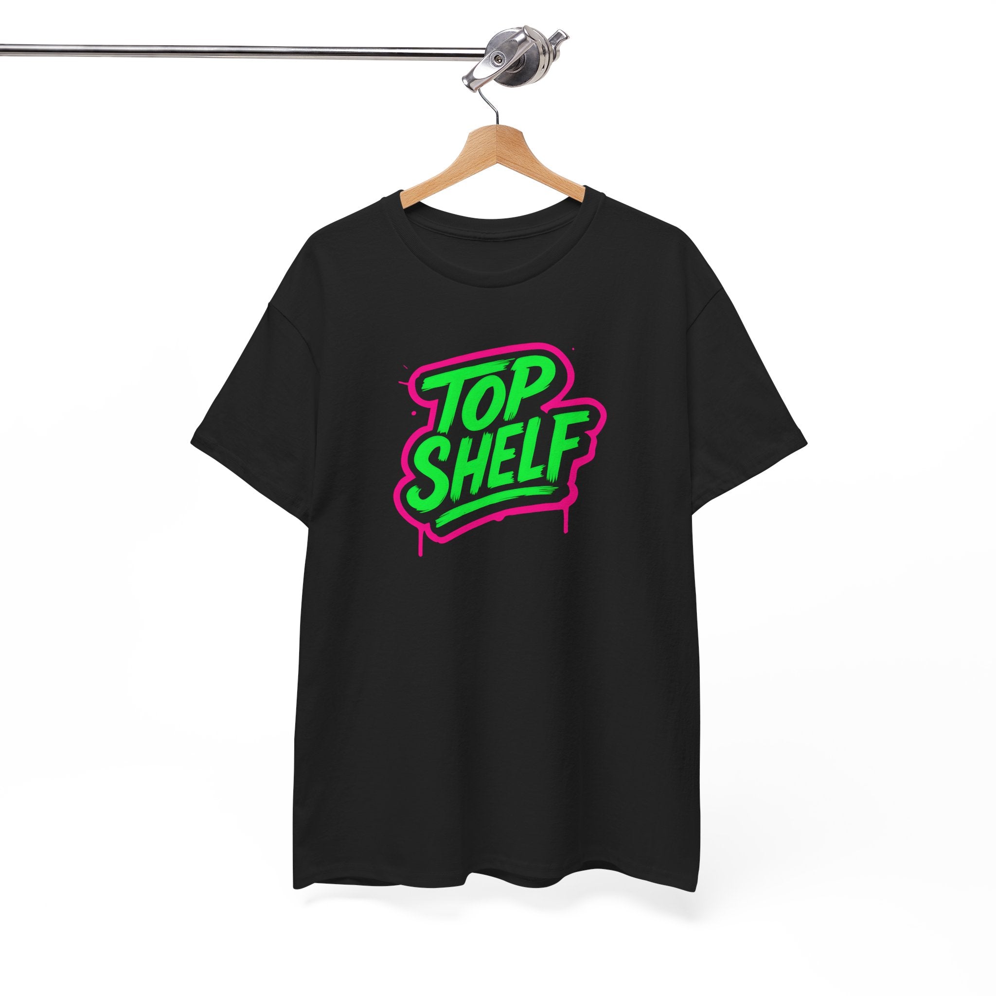 Top Shelf Vibrant Graphic Tee, Casual Wear