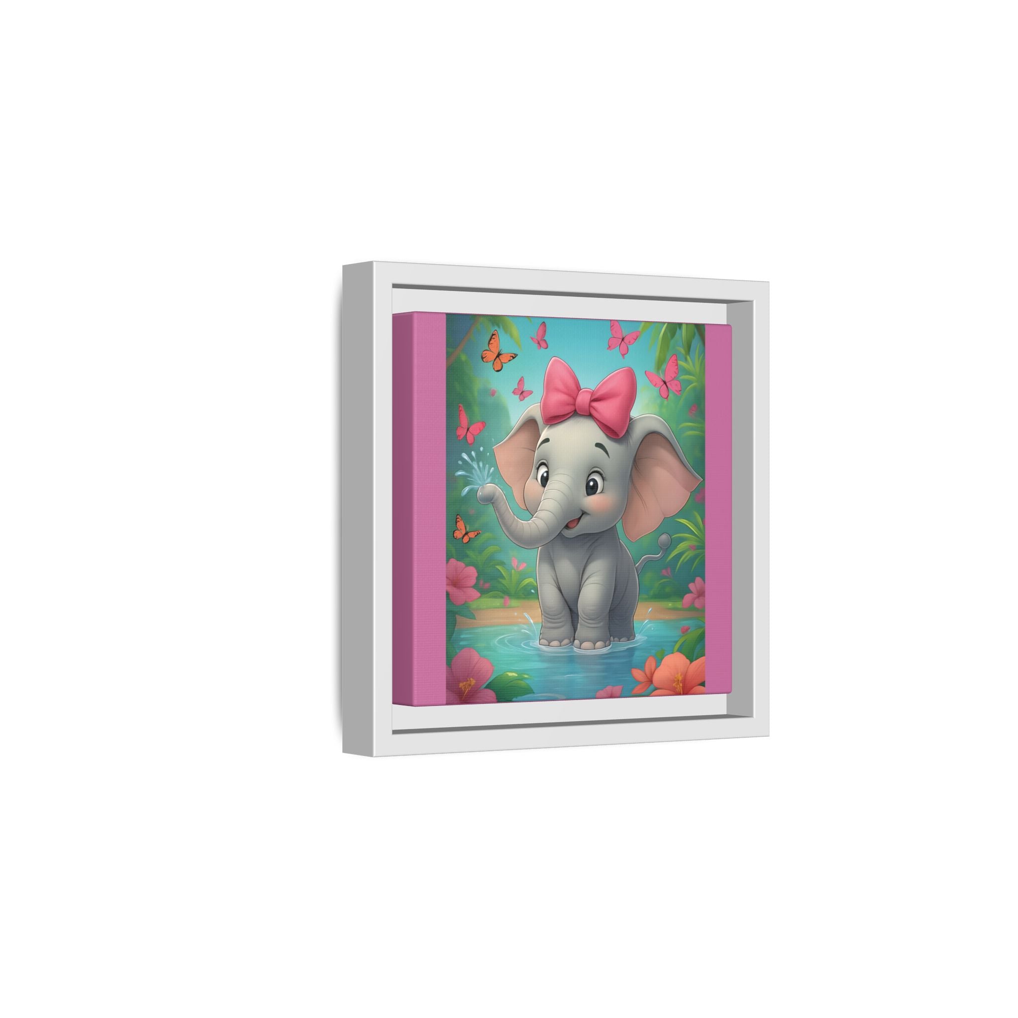 Framed Kids Elephant Wall Print, Kids Bedroom Art, Nursery Art, Baby Room Decor, Animal Art, Child's Room Gift, Playroom Wall Art