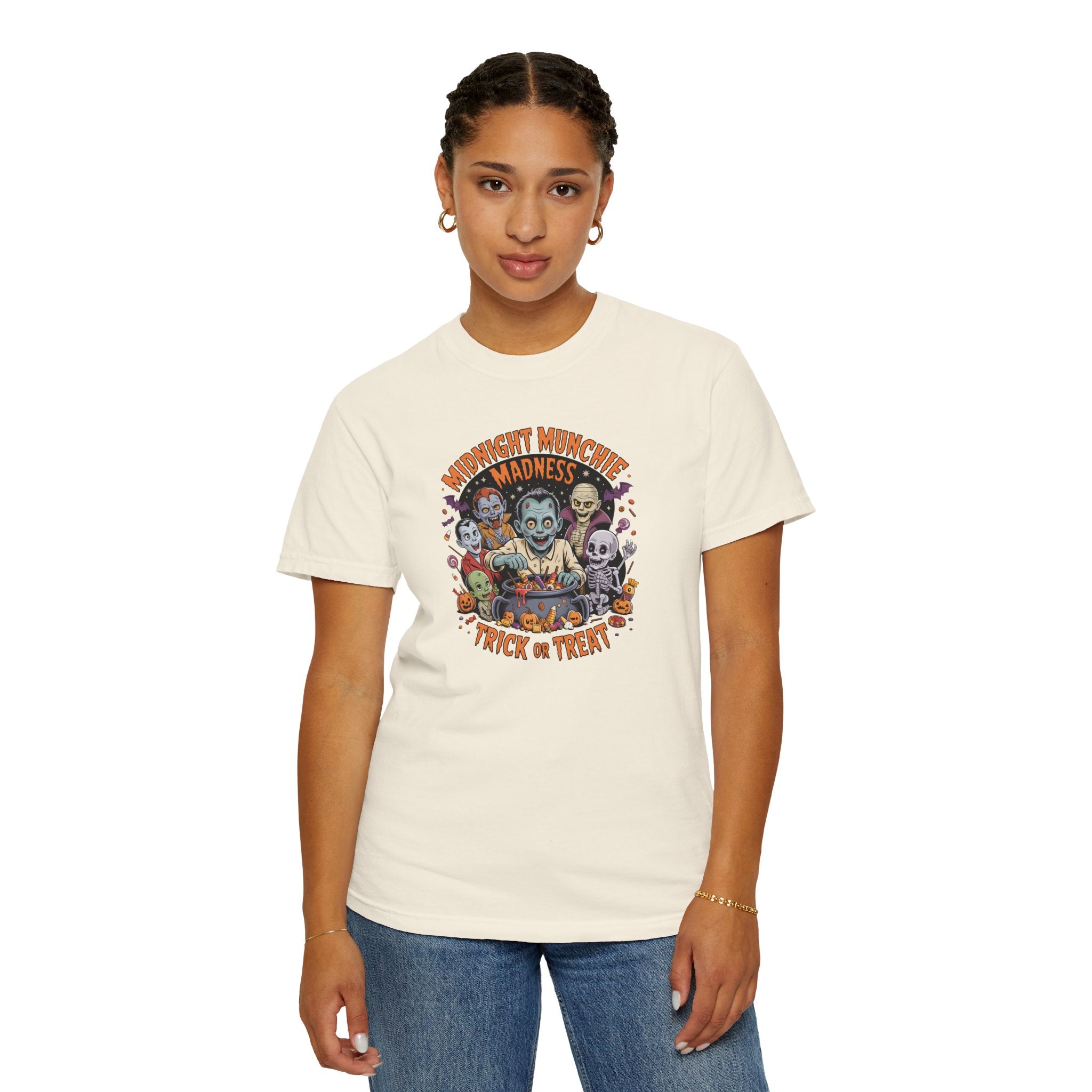 Comfort Colors Midnight Munchie Madness Halloween Shirt, Trick or Treat Tee