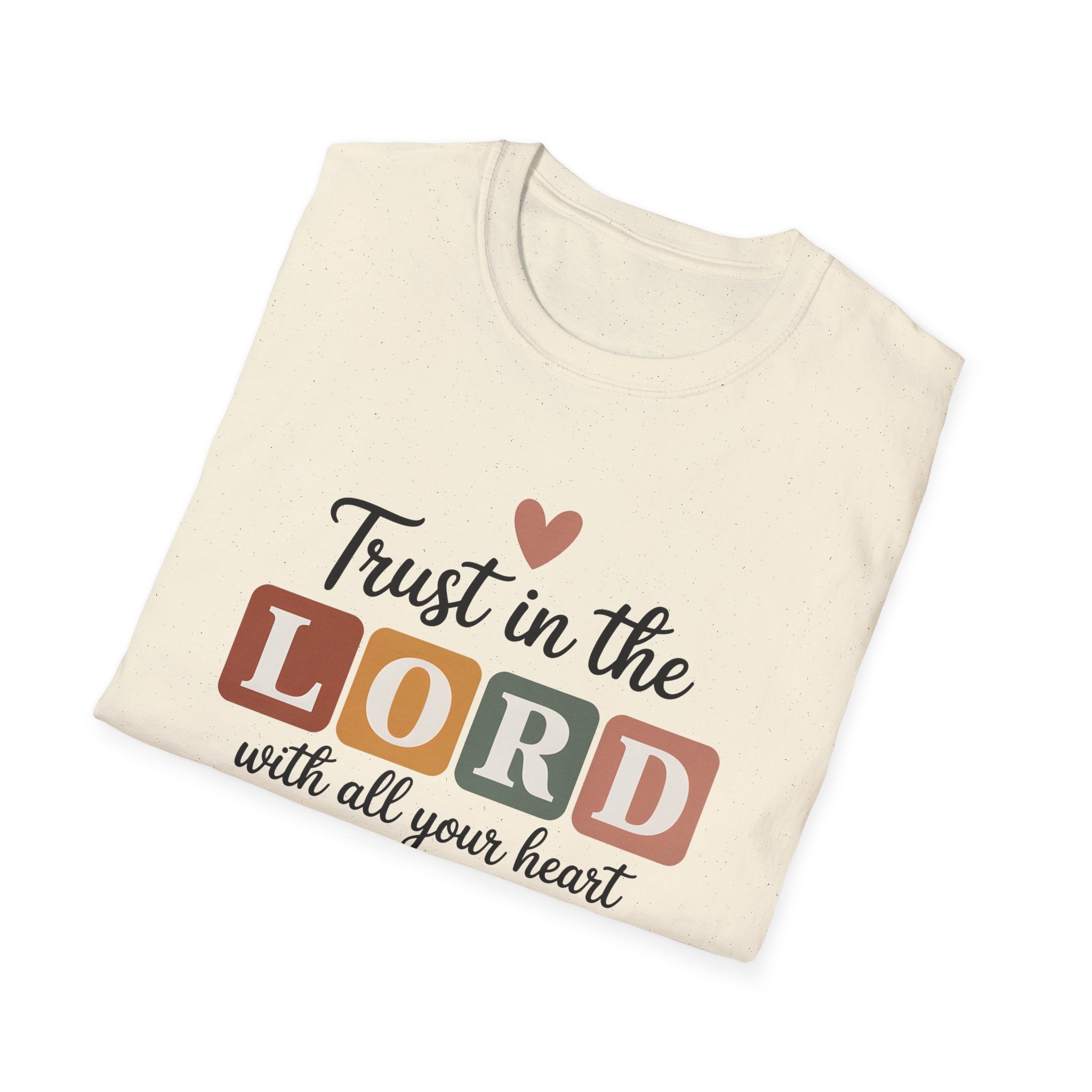 Trust in the Lord T-Shirt – Proverbs 3:5 Faith Tee