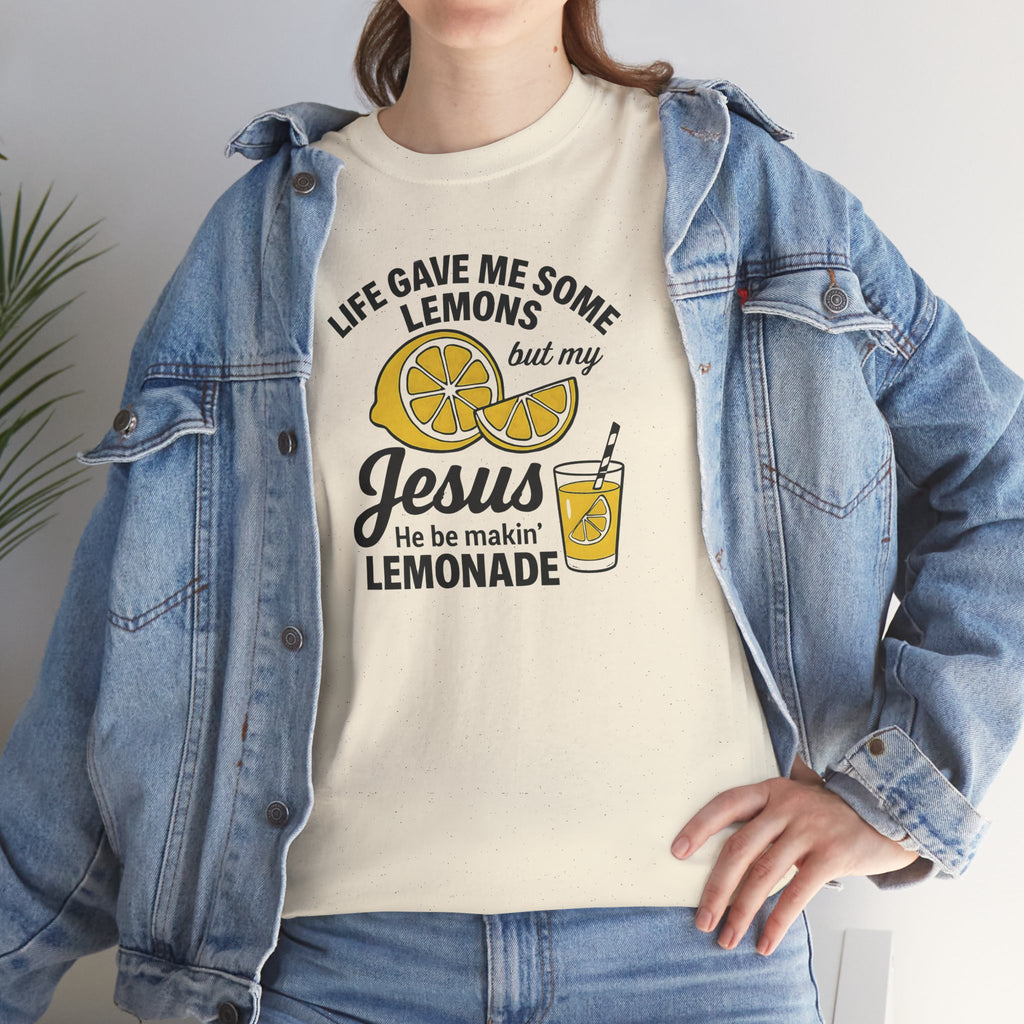 Jesus Lemonade Christian TShirt, Unisex Faith Tee